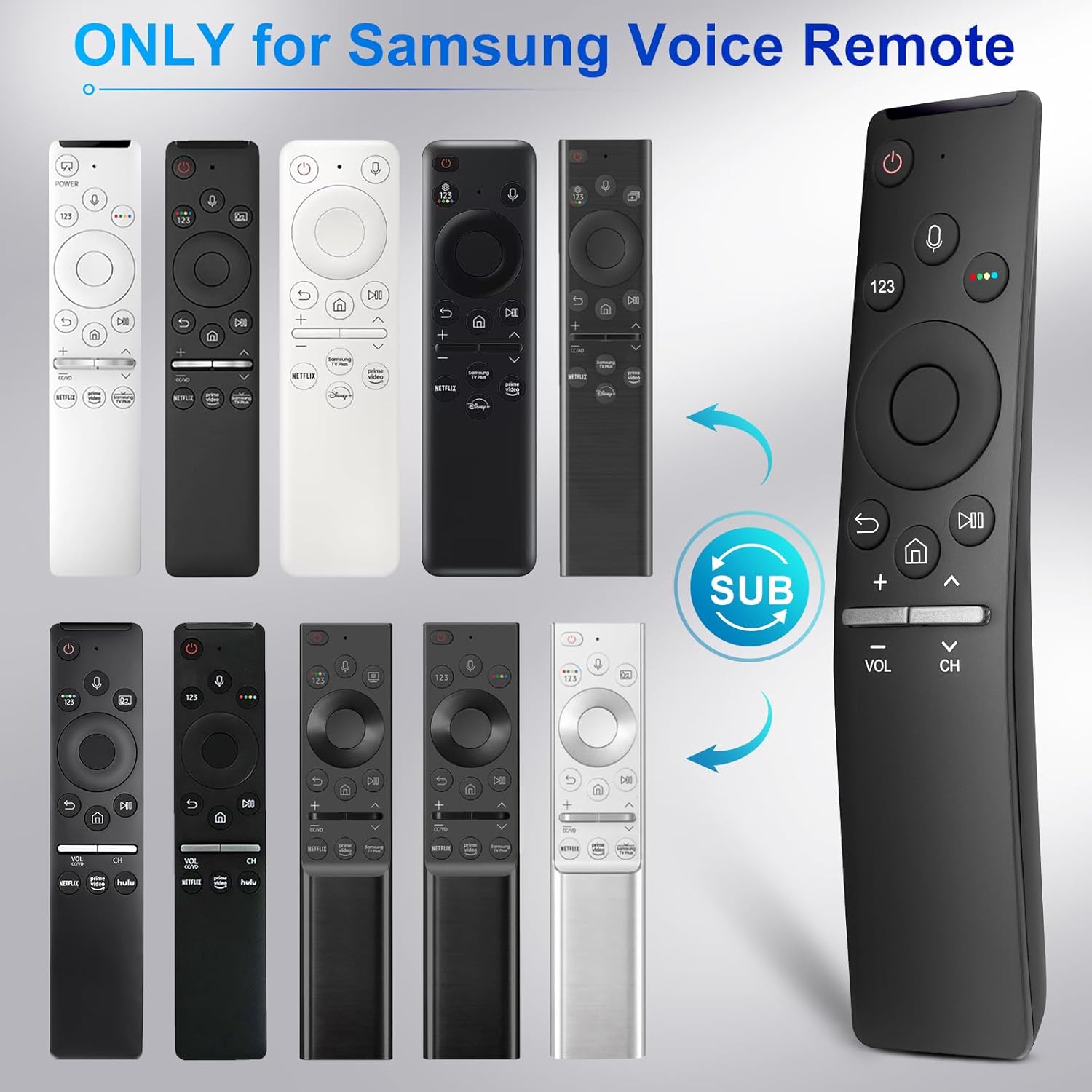 New Upgraded Voice Replacement Remote Control BN59-1266A for Samsung Smart TVs - Image 3