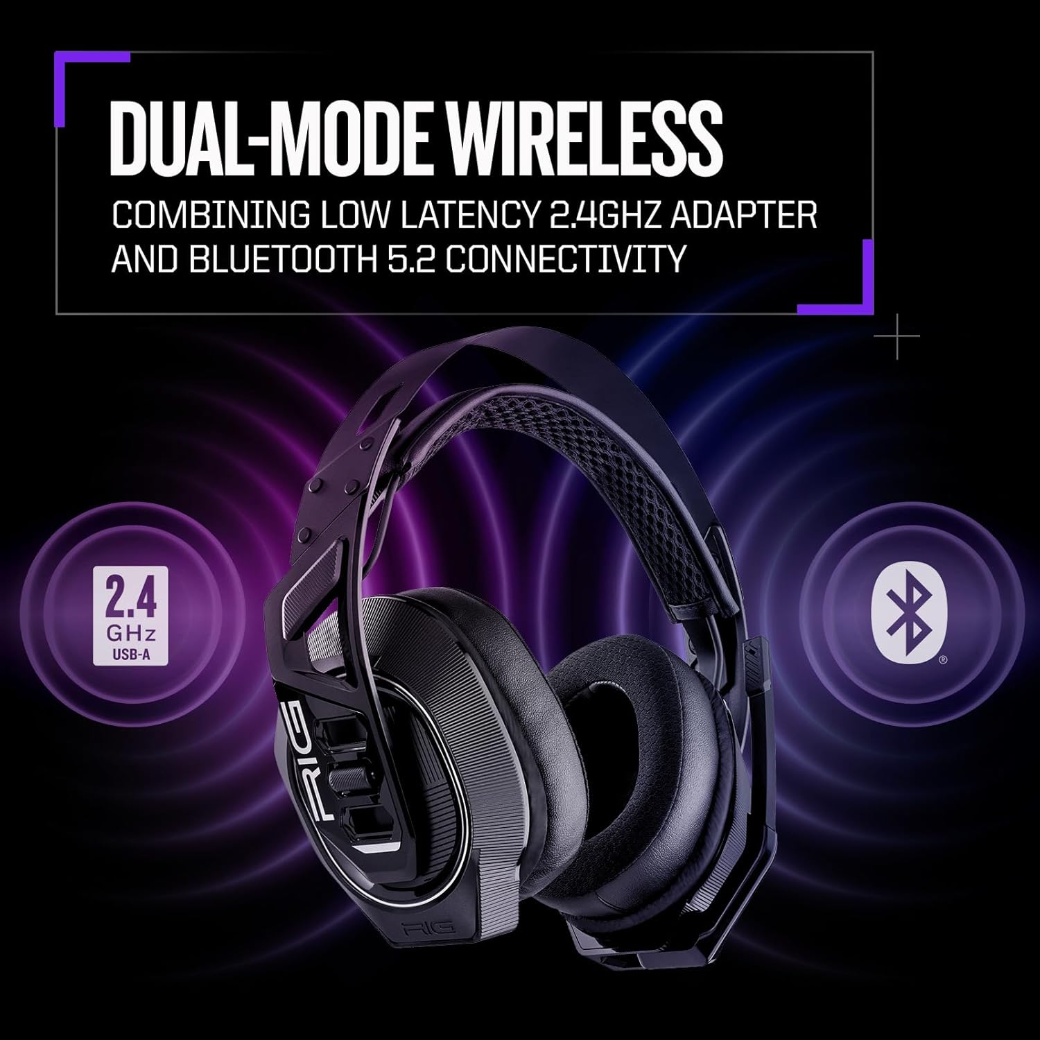RIG 900 MAX Universal Dual Wireless Gaming Headset 60 Hours Battery, Dolby Atmos 3D Audio - Image 3