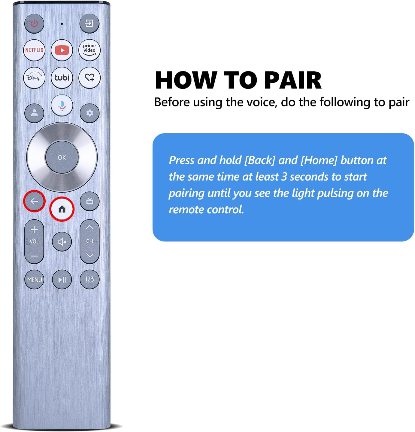 Hisense ULED 4K UHD Google Smart TV Replacement Voice Backlit Remote Control 12-Device Capacity - Image 4