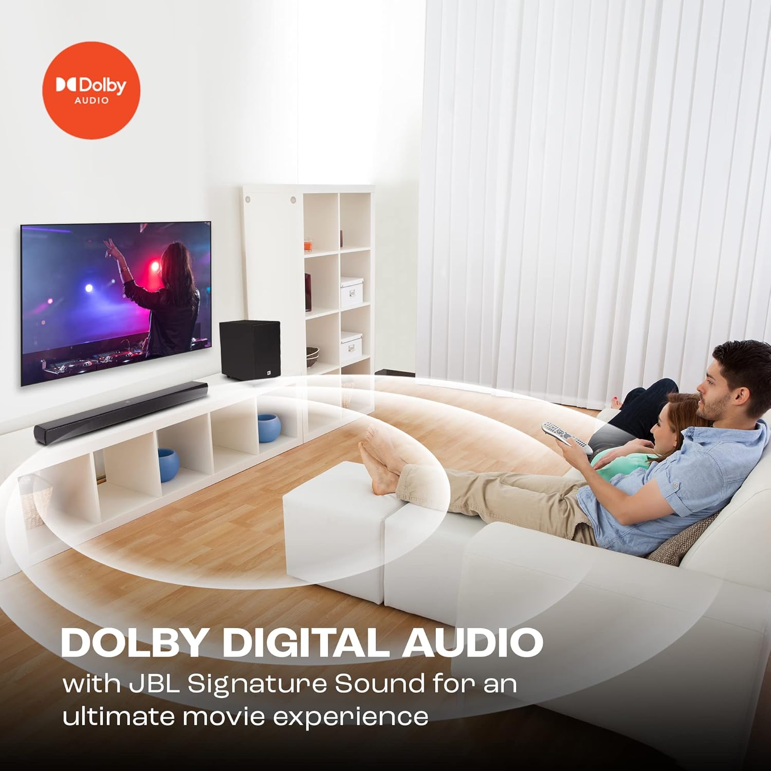 JBL Cinema SB241 110W 2.1 Channel Soundbar with Wired Subwoofer Bluetooth HDMI ARC - Image 4