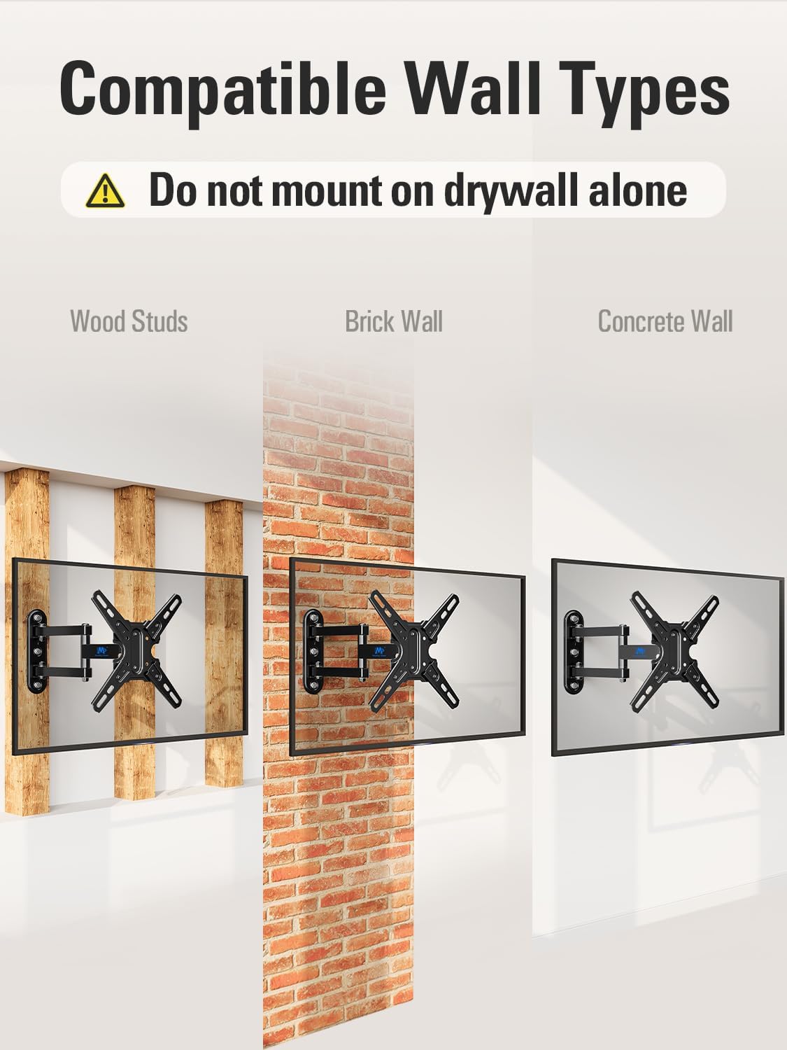Mounting Dream Full Motion TV Wall Mount Bracket for 13-42 Inch TVs, Swivel Tilt Articulating Arm, 50 lbs Capacity - Image 6