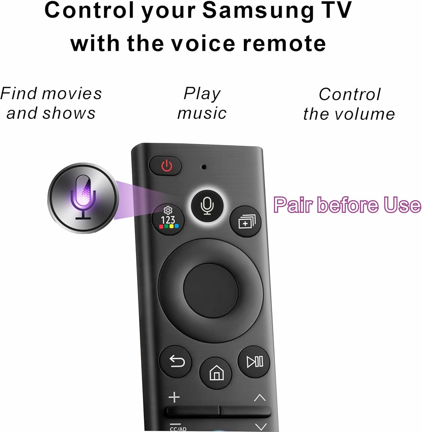 Replacement Samsung Smart TV Remote Control Voice Mic Bluetooth Tizen OS for Neo QLED OLED - Image 4