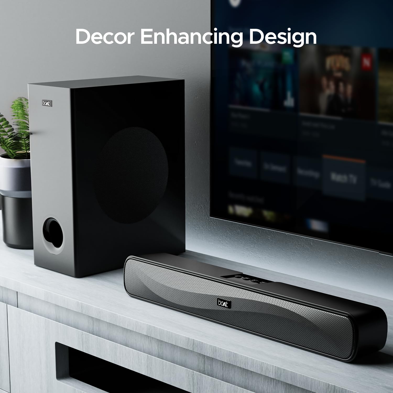 boAt Aavante Bar A1040 2.1 Channel 50W Bluetooth 5.3 Soundbar Premium Black - Image 5