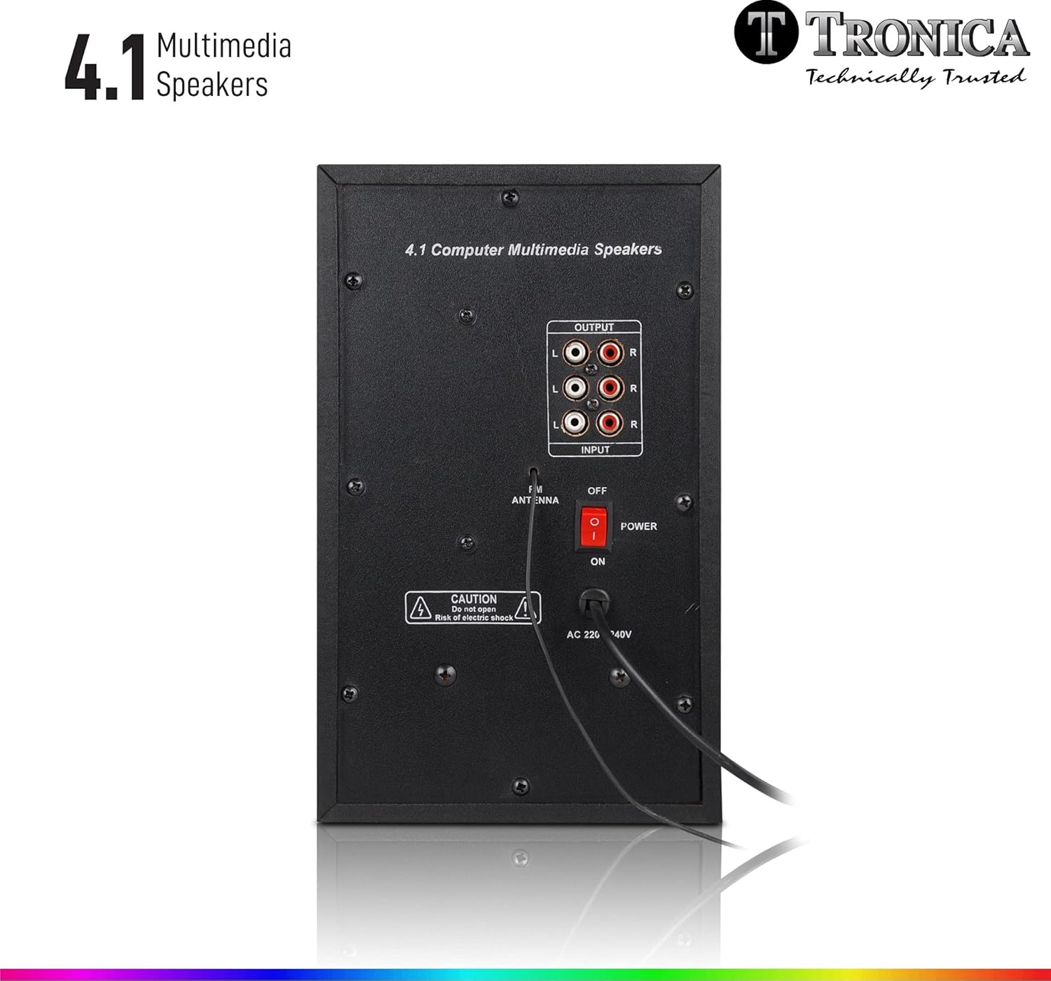 Tronica 60W BT2150 4.1 Home Theater System with Bluetooth, FM, SD Card, Aux, Remote - Image 5