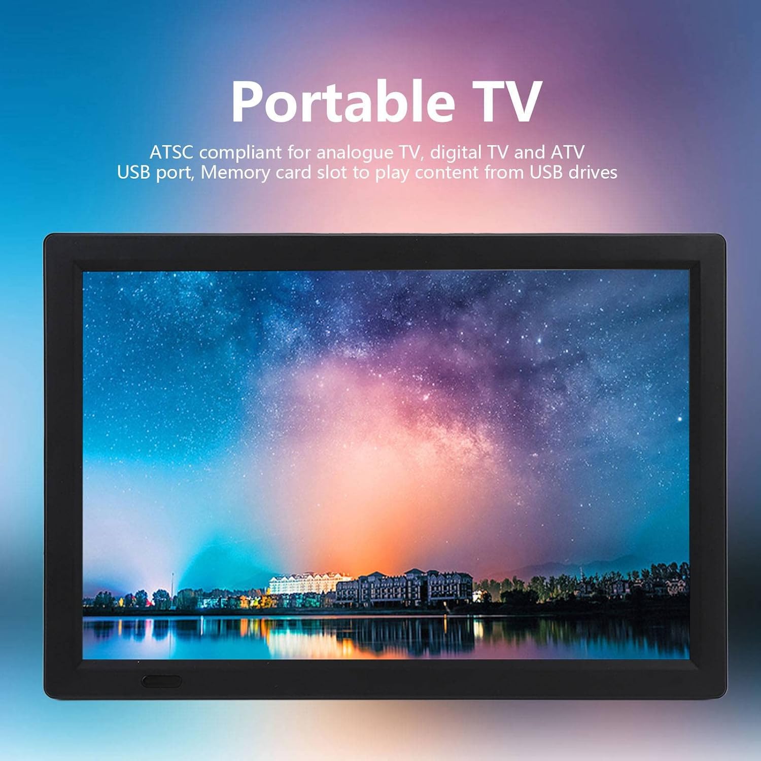 NestNiche 14 Inch Portable Digital TV with Same Screen Function and US Plug - Image 6