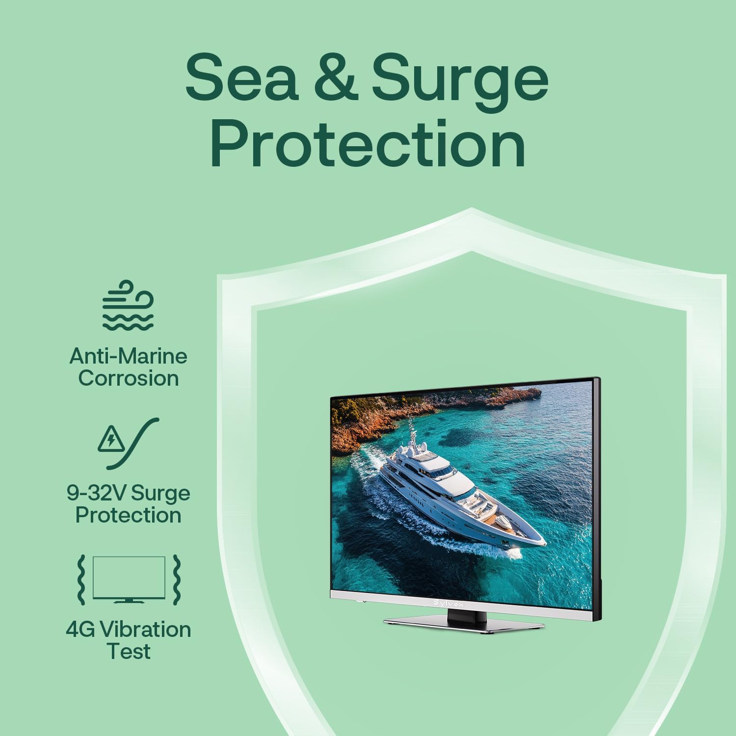 Sylvox 22 Inch Smart RV TV with Built-in DVD Player 1080P Full HD Wide Viewing Angle - Image 5