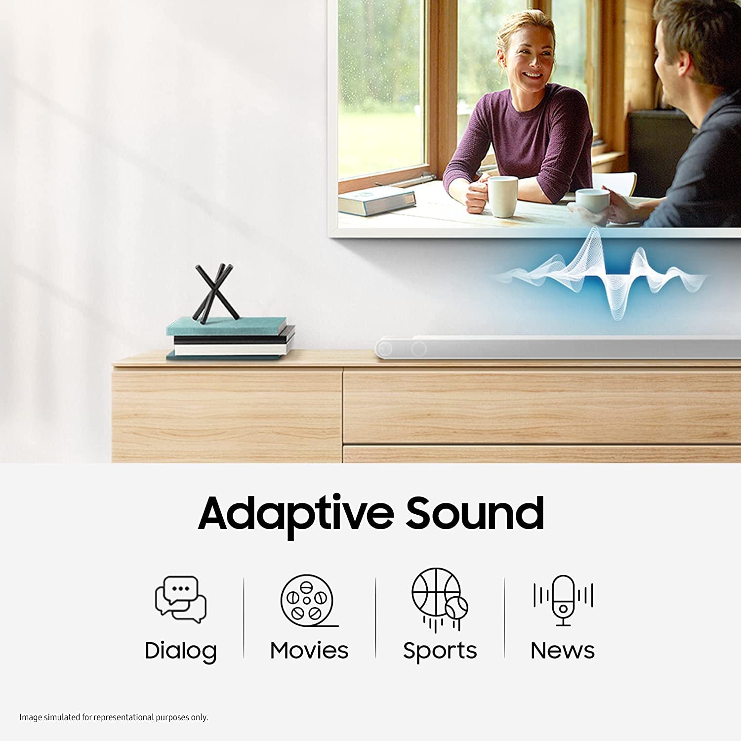 Samsung HW-Q600C XL 3.1.2 Channel Soundbar with Wireless Subwoofer, Dolby Atmos, Black - Image 4