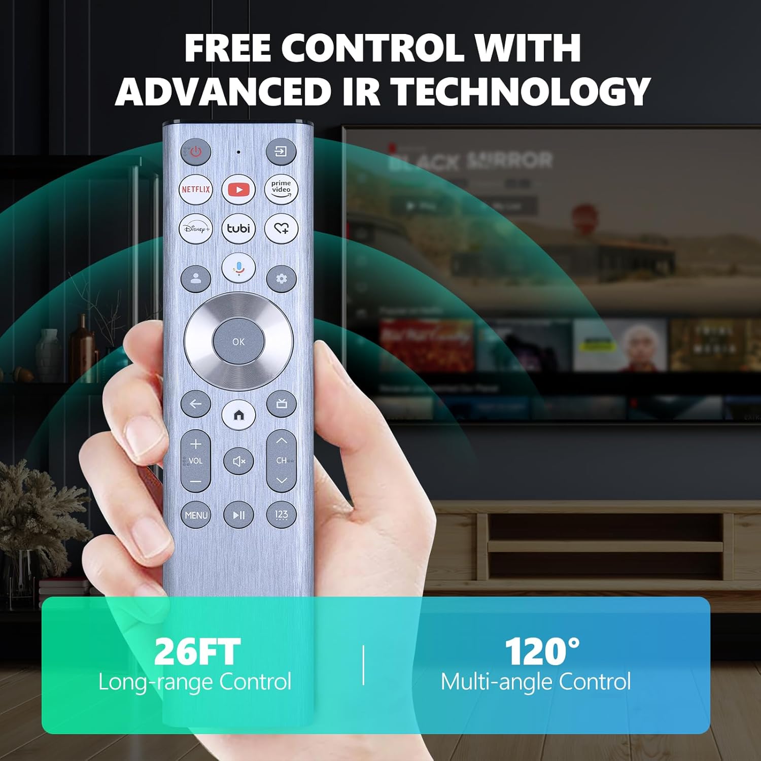 Hisense ULED 4K UHD Google Smart TV Replacement Voice Backlit Remote Control 12-Device Capacity - Image 6