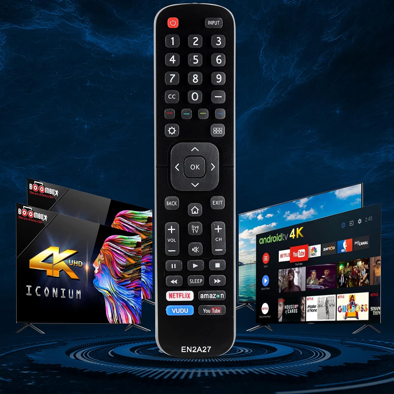 Hisense Universal Replacement Remote Control for All LCD LED 4K UHD HD HDTV TVs - Image 2