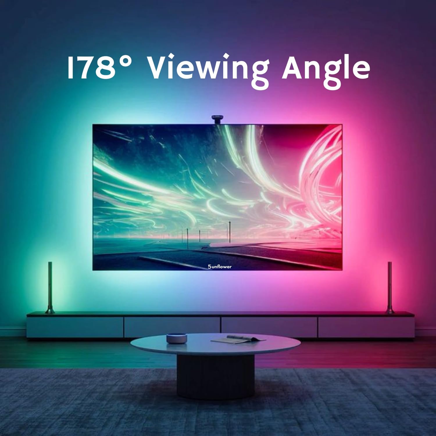 Sunflower 32 Inch Full HD Smart Android 11 LED TV Bezel-Less 20W Sound 3 Years Warranty - Image 3