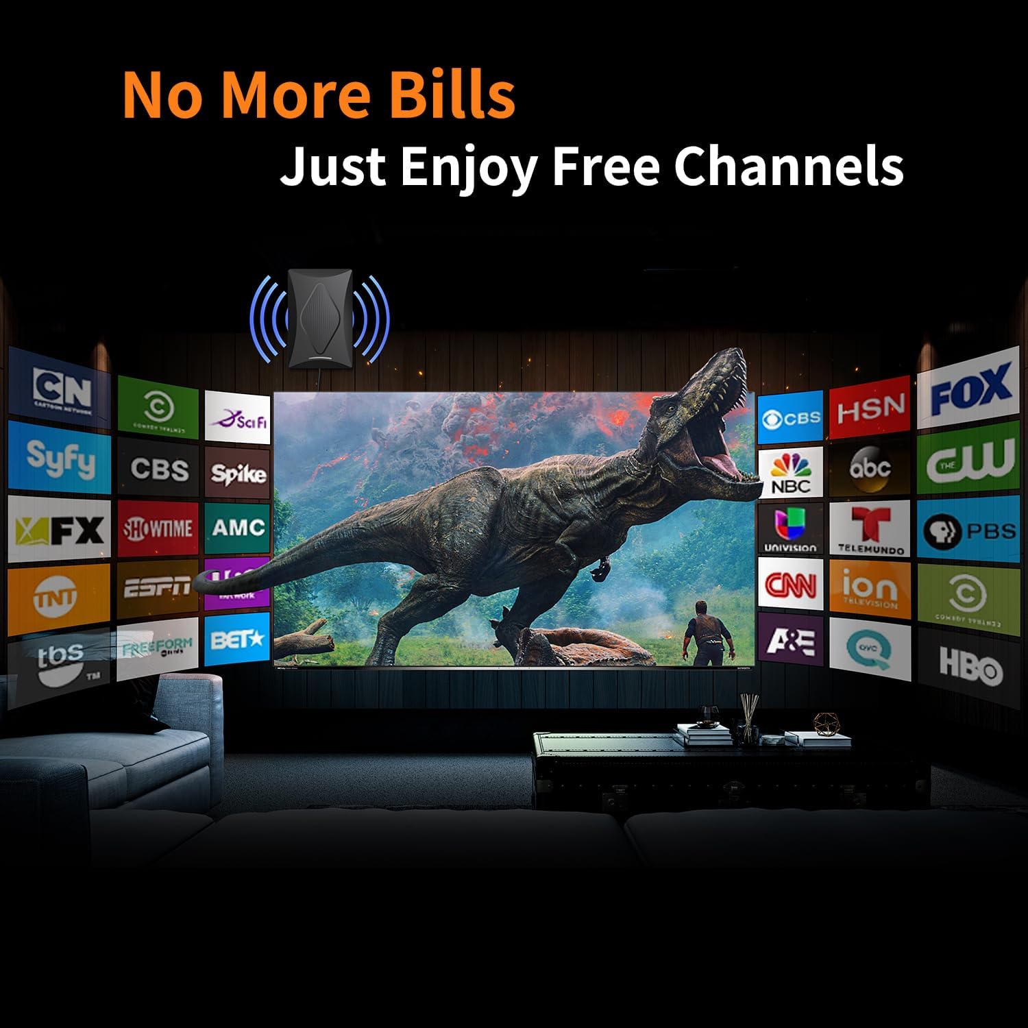 2024 Long Range 4K 1080p HD Smart TV Antenna with Signal Booster Amplifier - Image 4