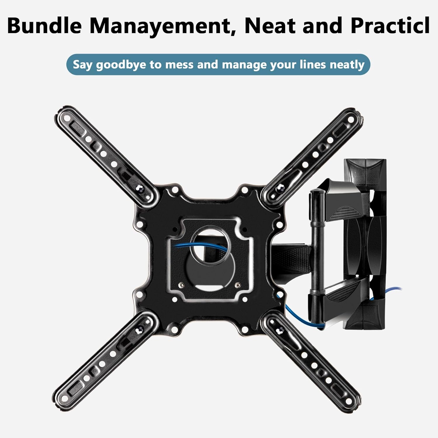 Articulating Full Motion 32-60 Inch TV Wall Mount Bracket, Extend Swivel Tilt, Up to 77 lbs, VESA 400x400 - Image 6