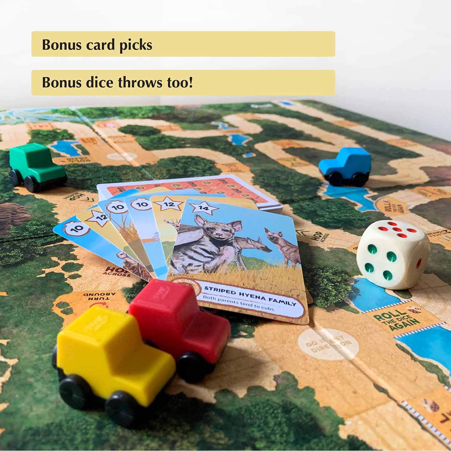 KAADOO Big Game Lion's Den Educational Adventure Safari Board Game for Kids 6+ 2-4 Players - Image 8