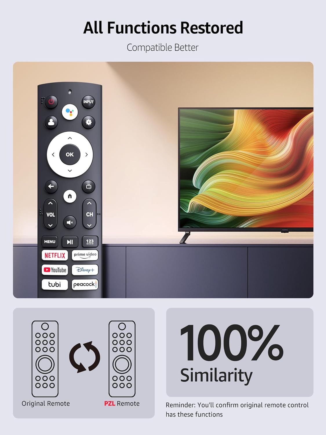 Hisense Smart TV Replacement Remote ERF3M90H for A6H/U6H/A53/A66 Series 43-85" 6 Hot Keys Netflix - Image 6