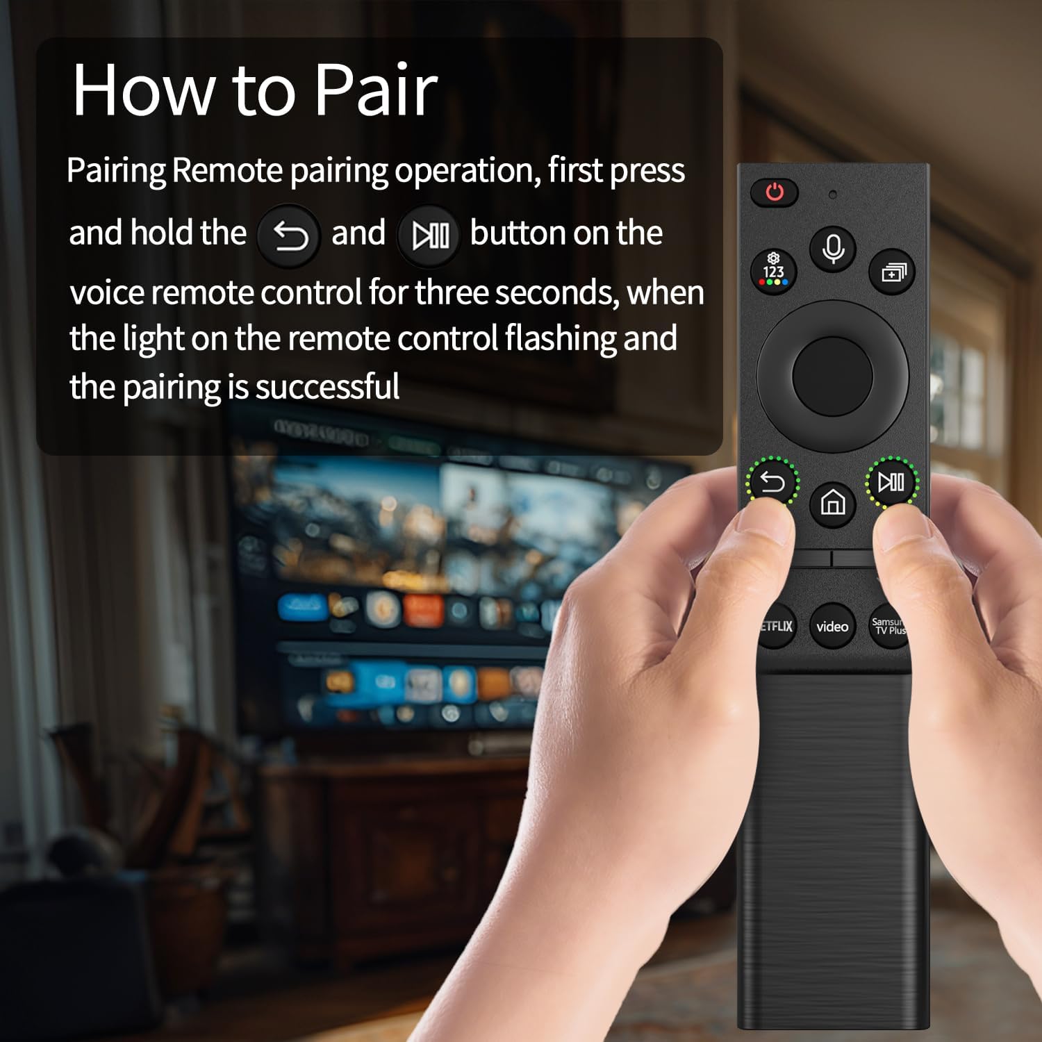 Solar Voice Remote Replacement for Samsung Frame Smart TV BN59-01357 Series New - Image 4