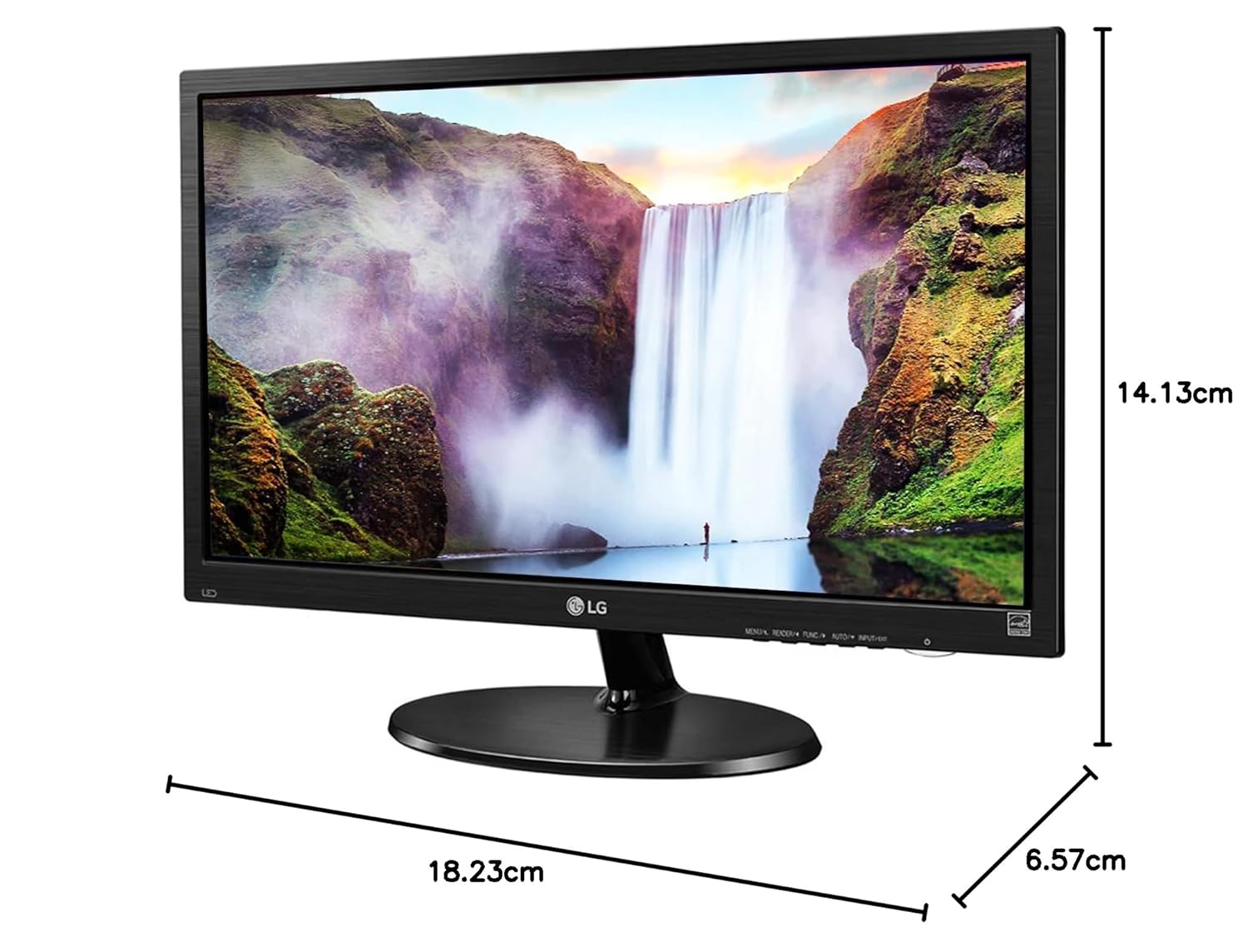 LG 19.5 Inch HD Ready LED Monitor Black VGA HDMI Flicker Safe Reader Mode 3 Year Warranty - Image 9