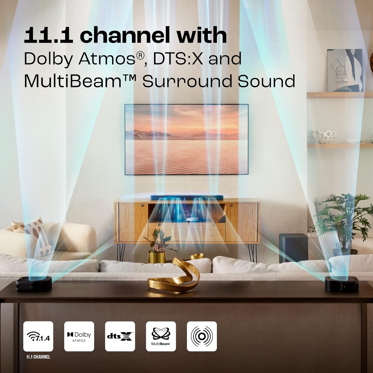 JBL Bar 1000 Pro 11.1 Channel Wireless Soundbar with 10" Subwoofer and True Dolby Atmos - Image 2