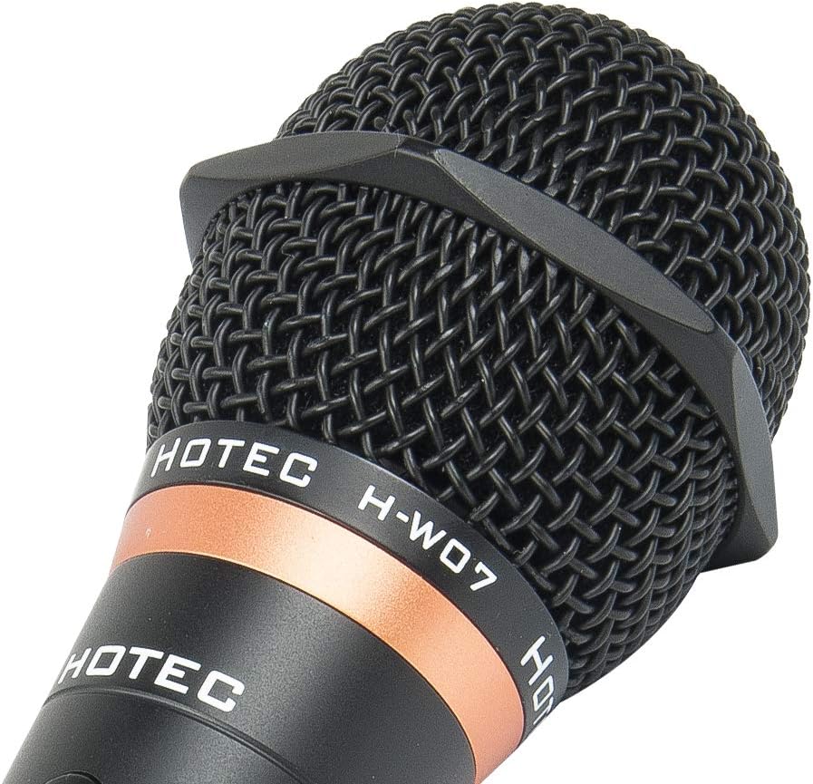 HOTEC H-W07 Premium Vocal Dynamic Handheld Microphone Metal Black 19ft Cable - Image 9