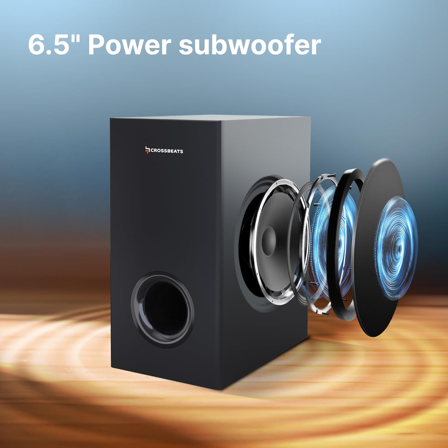 CrossBeats Blaze B1000 525W 5.1 Home Theatre Soundbar with Subwoofer and Satellite Speakers. - Image 7