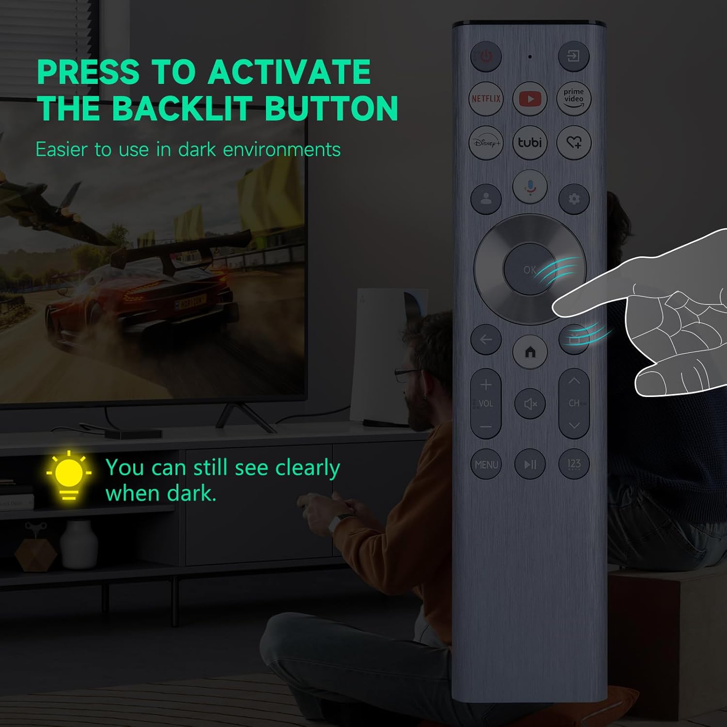 Hisense ULED 4K UHD Google Smart TV Replacement Voice Backlit Remote Control 12-Device Capacity - Image 3