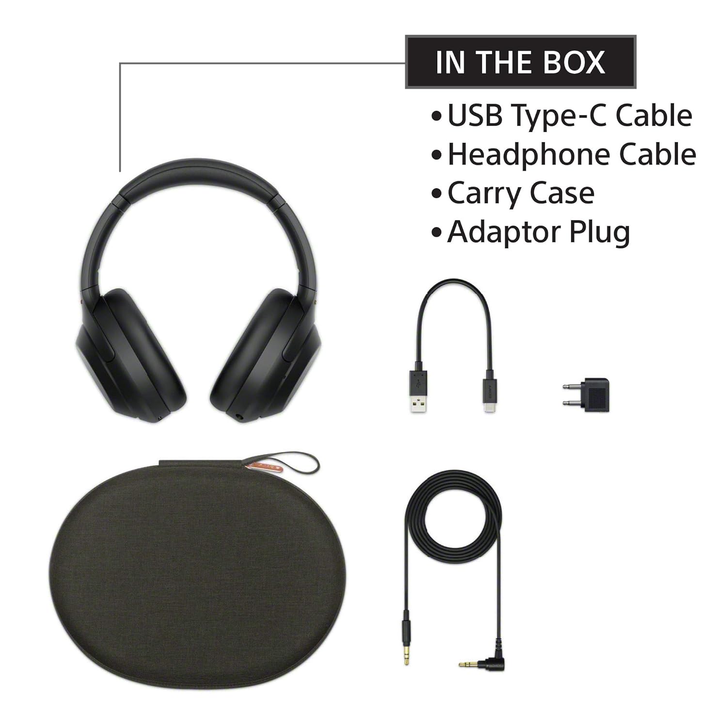 Sony WH-1000XM4 Black Wireless Noise Cancelling Headphones 30 Hour Battery - Image 6