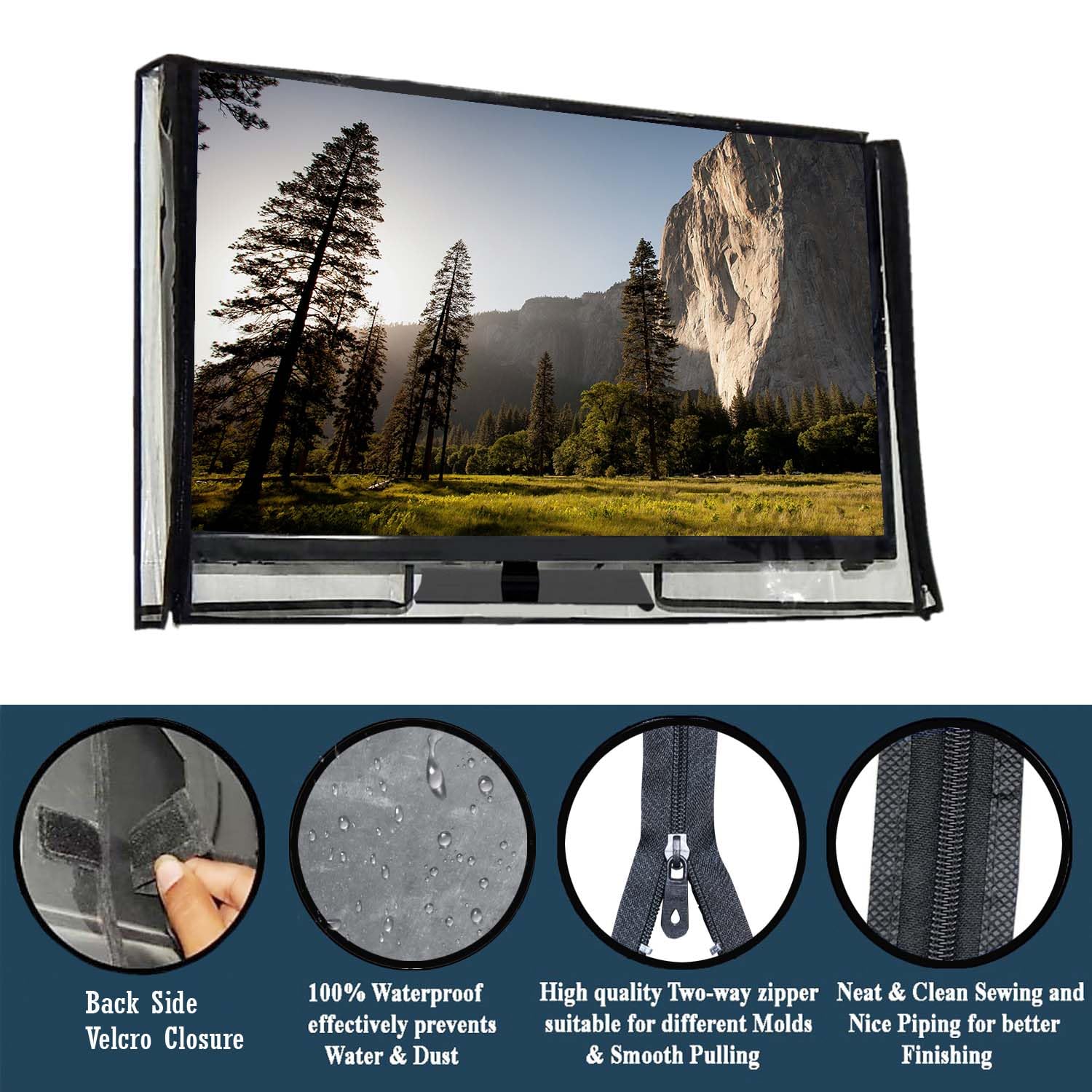 Great Fashion 24 Inch Clear 2 Layer Dustproof Smart LED LCD TV Cover - Image 3