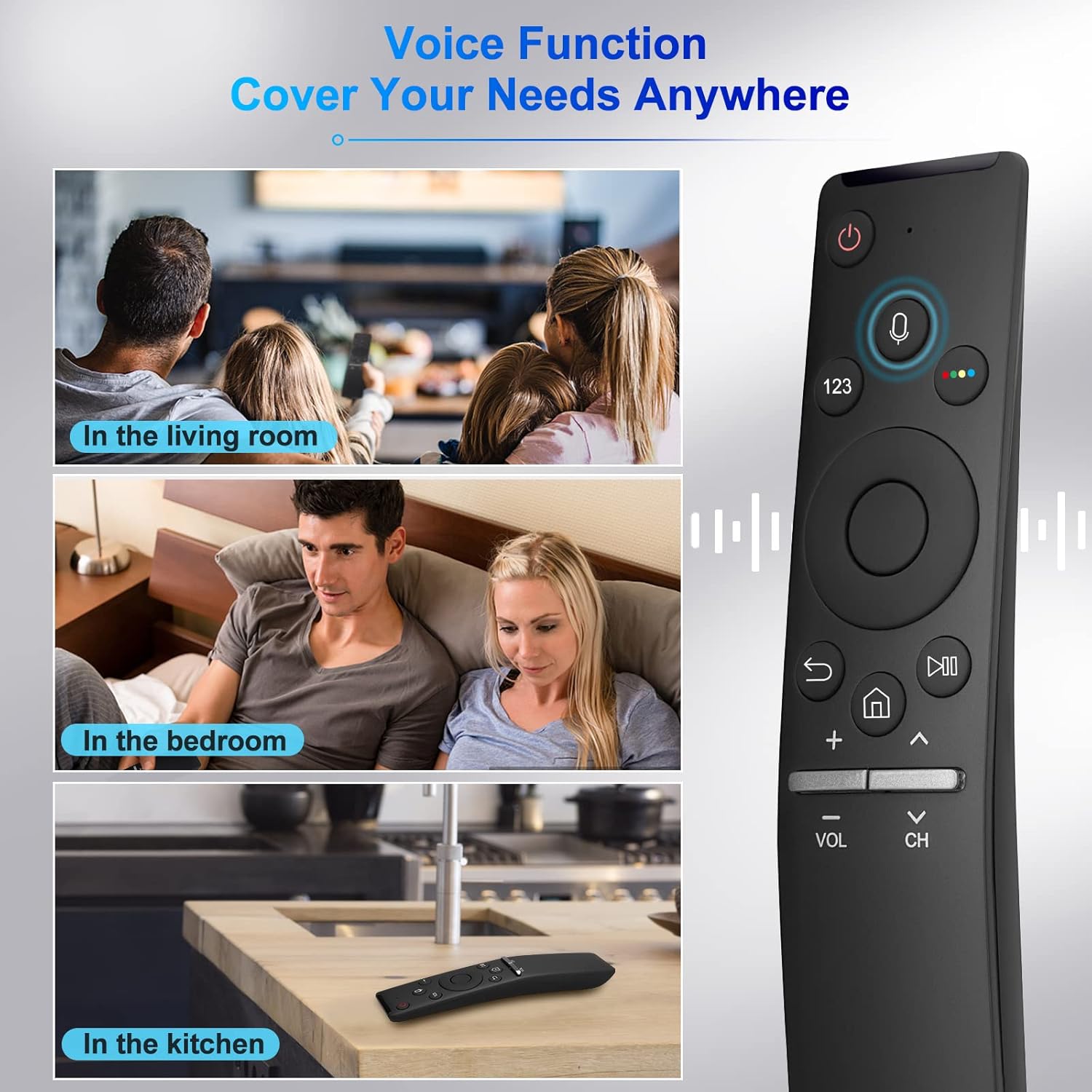 New Upgraded Voice Replacement Remote Control BN59-1266A for Samsung Smart TVs - Image 7