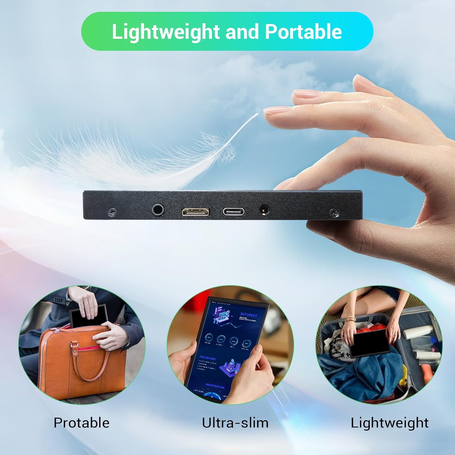VIEWMEI 8 Inch Mini LCD Monitor 1280x800 Portable HDMI Screen for PC Laptops Raspberry Pi Game Consoles - Image 4