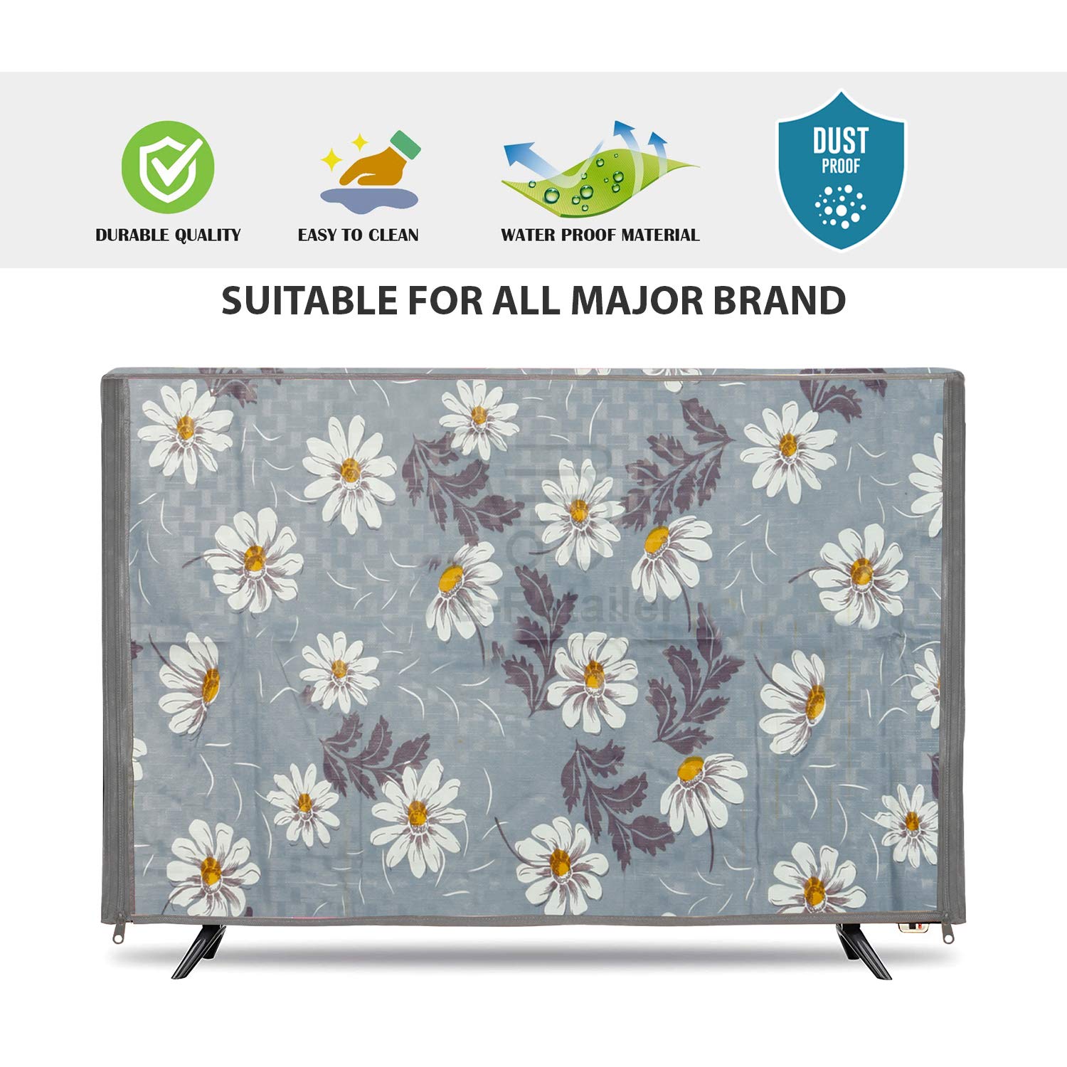 E-Retailer 26 Inch Transparent LCD LED TV Protector Cover Gray, 25.5x17 Inches - Image 7
