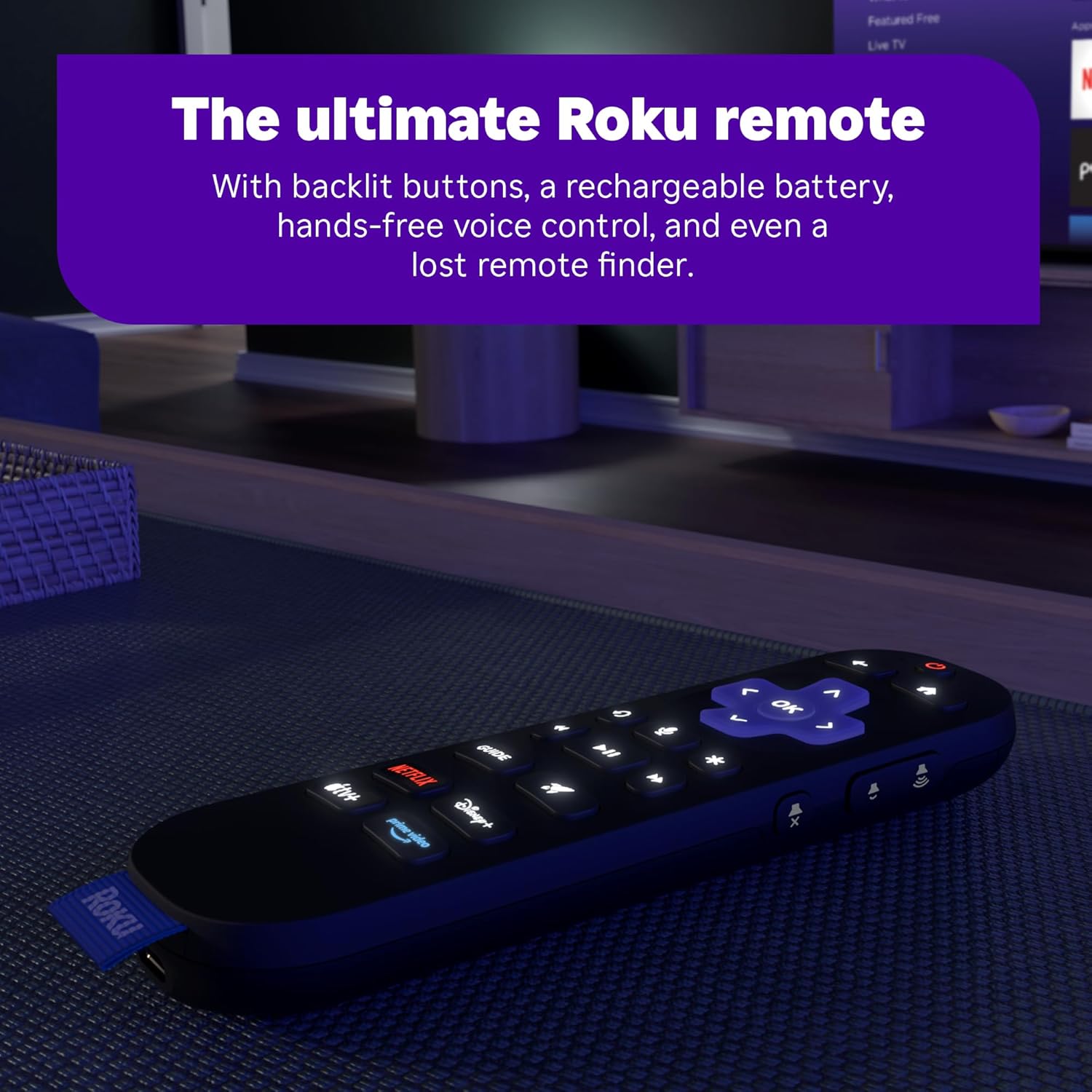 Roku Ultra 4K HDR10+ Dolby Vision Atmos Streaming Player with Wi-Fi 6 and Rechargeable Voice Remote Pro - Image 4