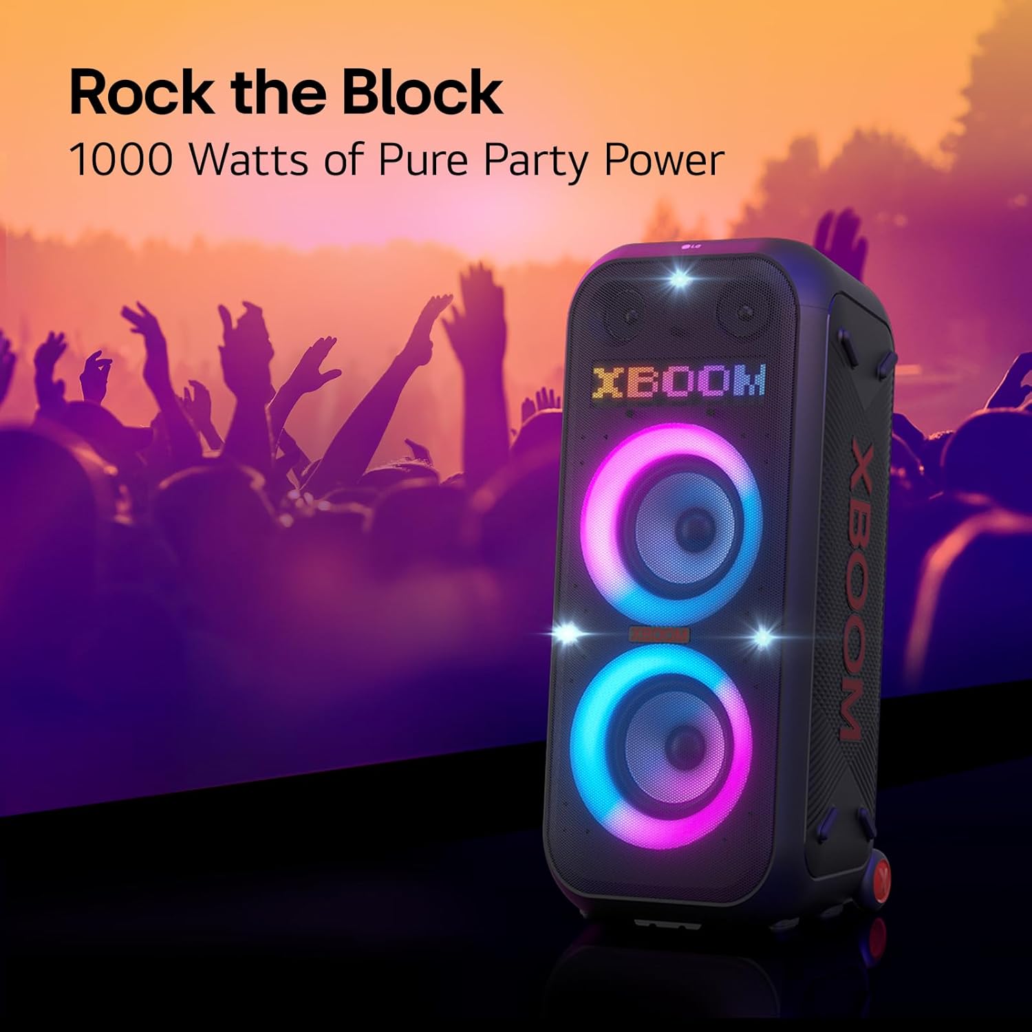LG XBOOM XL9T Portable Bluetooth Party Speaker with Dynamic Pixel LED Lighting 100W - Image 13