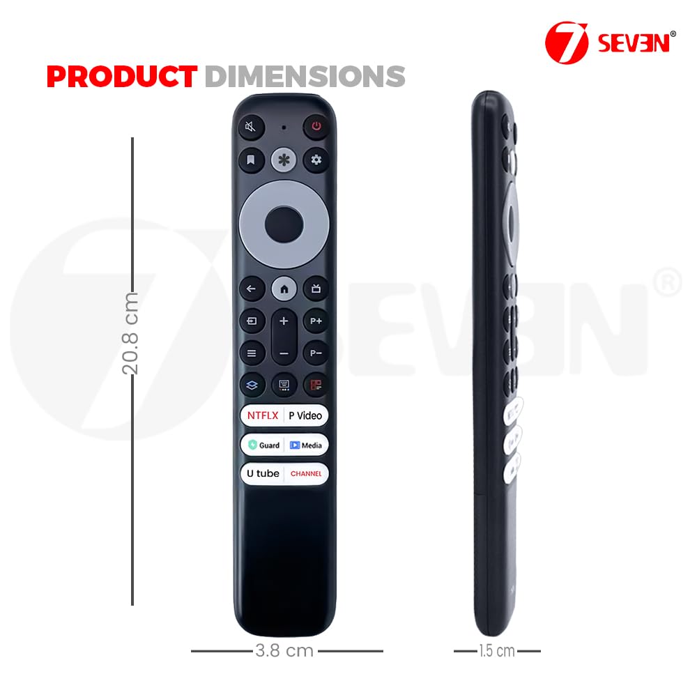 7SEVEN RC902V Fmr1-Fmr9 Remote Control Replacement for TCL Google QLED UHD FHD OLED Smart 4K TVs - Image 5
