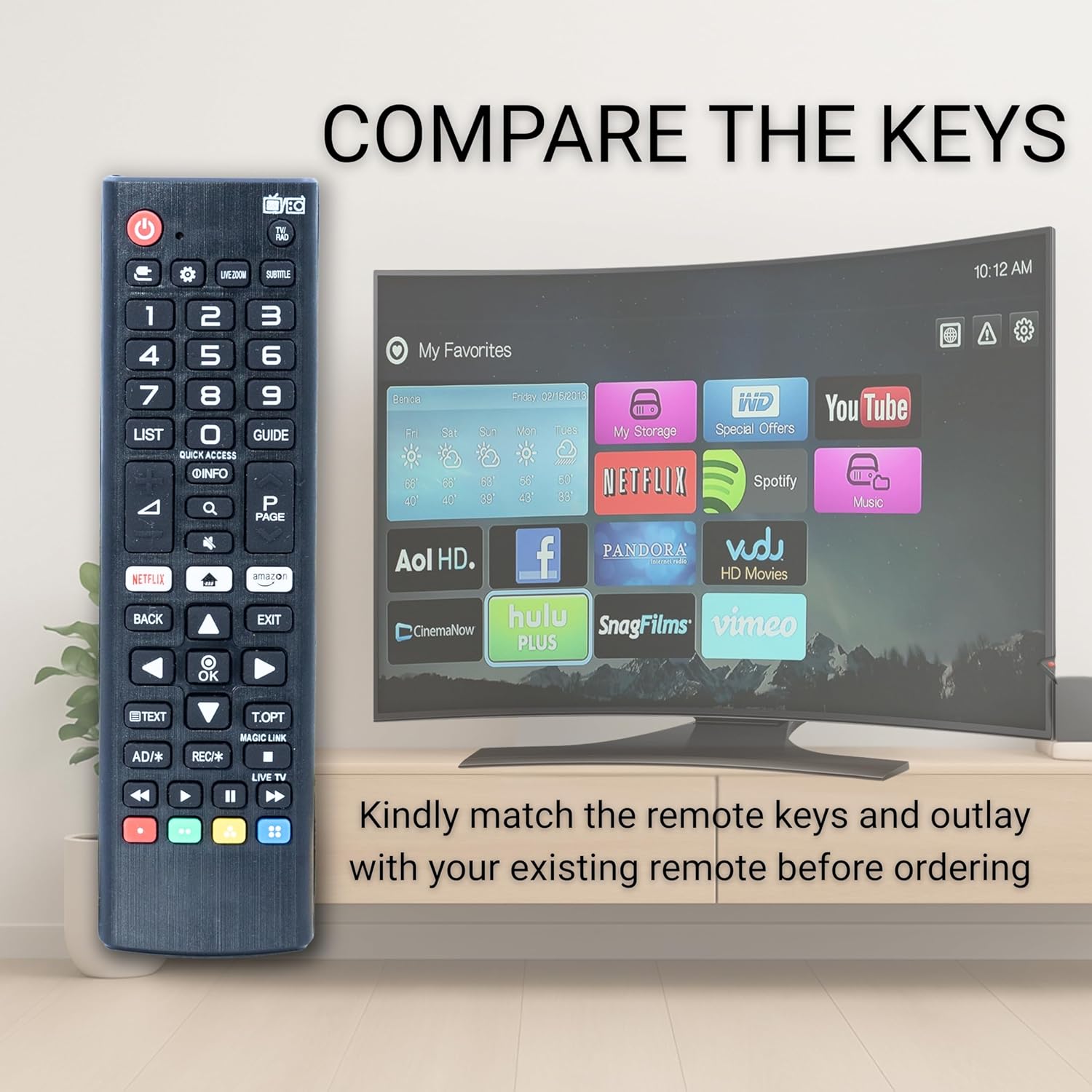 Buzz Cool Universal Remote for LG Smart TVs - All Models, 4K, OLED, QLED - Image 4