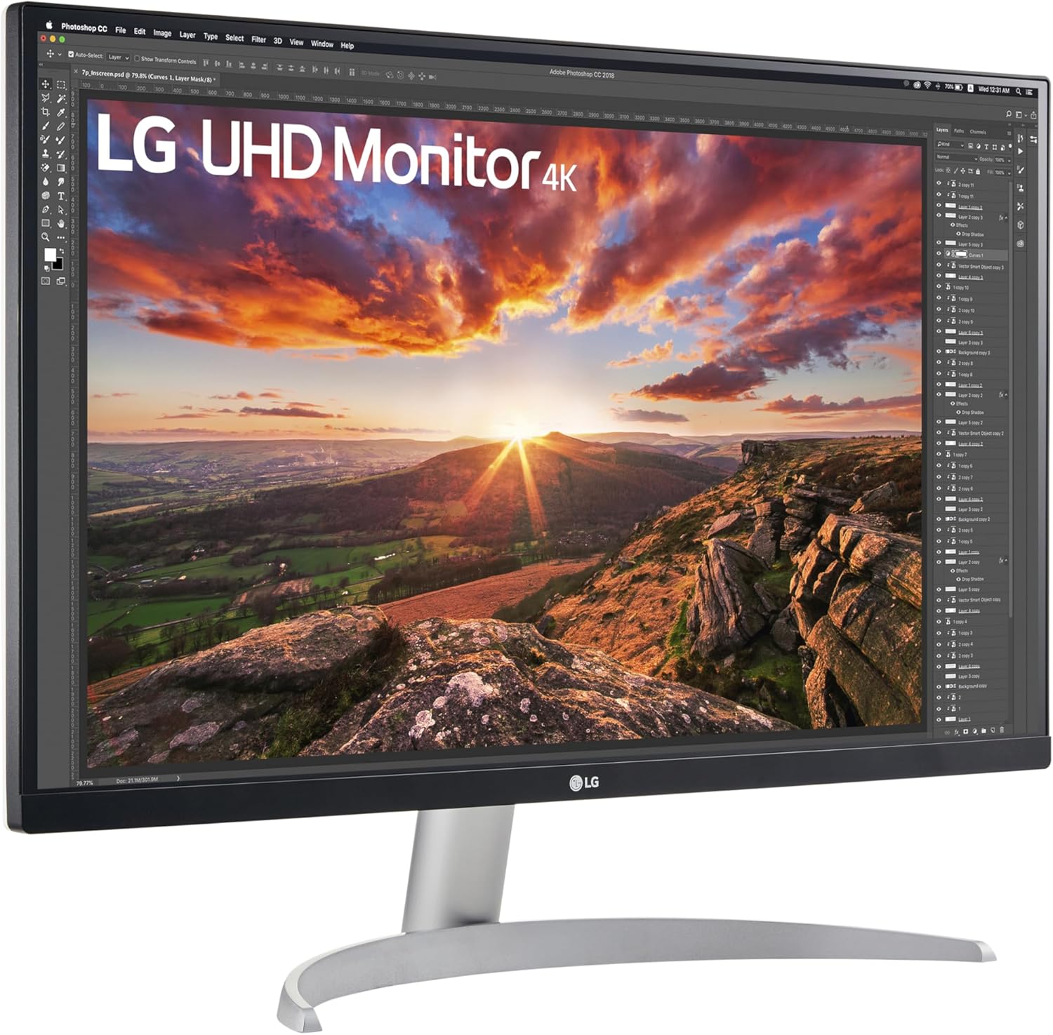 LG 27UP600-W 27-inch 4K UHD IPS Computer Monitor White AMD FreeSync VESA DisplayHDR 400 - Image 2