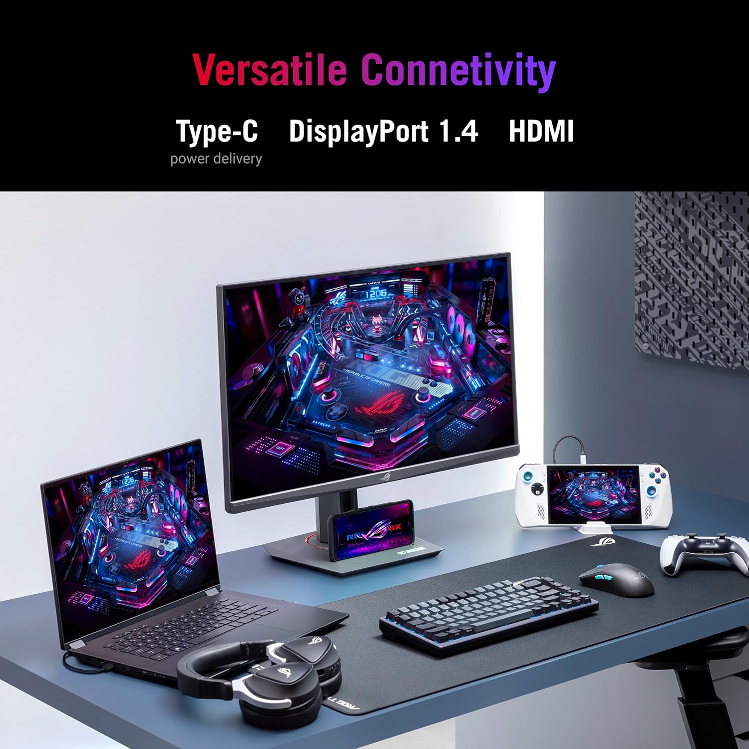 ASUS ROG Strix XG27UCS 27 Inch 4K 160Hz Fast IPS Gaming Monitor 1ms USB-C HDR400 - Image 6