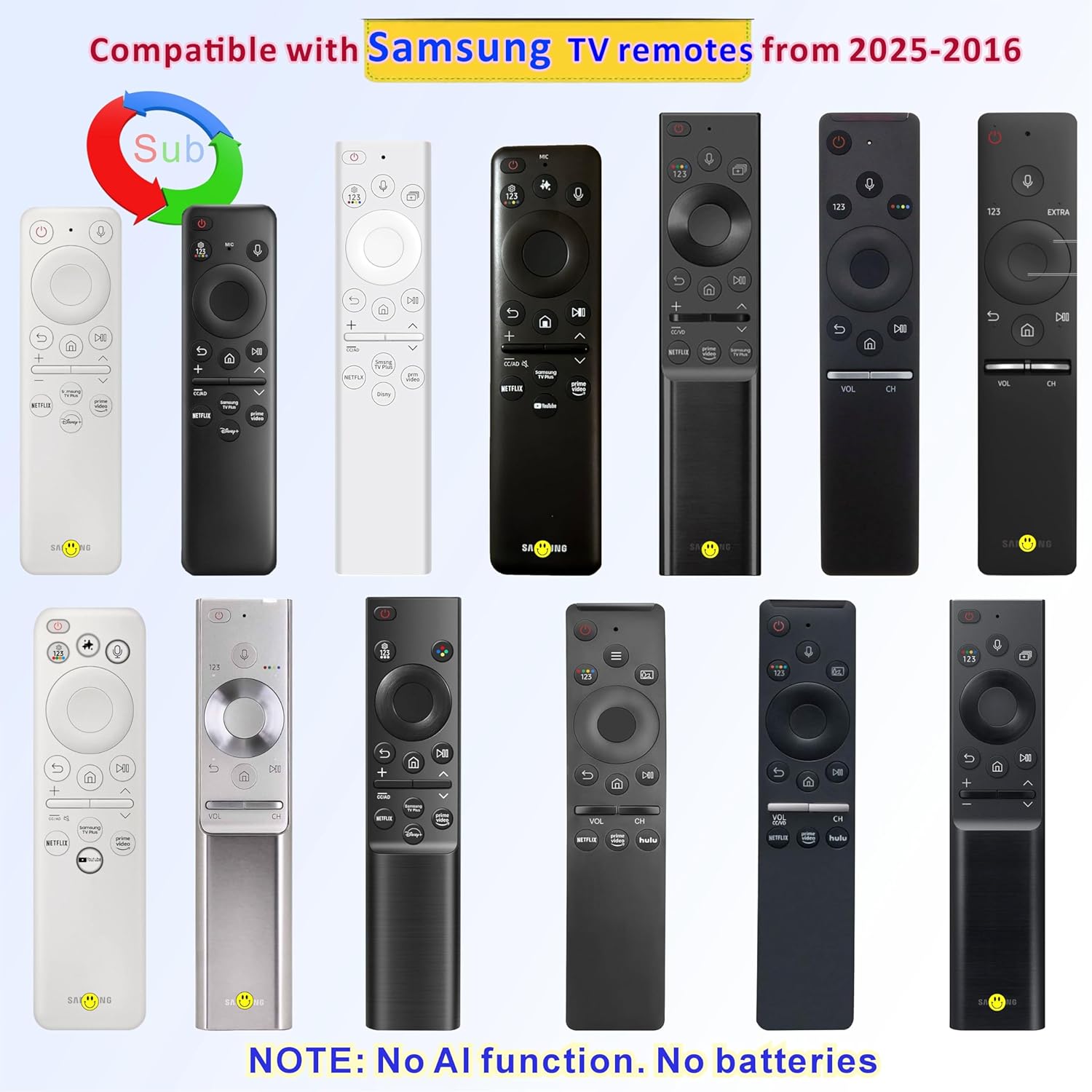 Replacement Samsung Smart TV Remote Control Voice Mic Bluetooth Tizen OS for Neo QLED OLED - Image 3