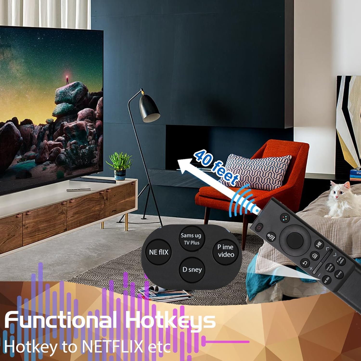 Universal Samsung Smart TV Remote Control for Curved QLED Frame LED LCD SUHD HDTV 3D 4K 8K TVs Without Voice - Image 8
