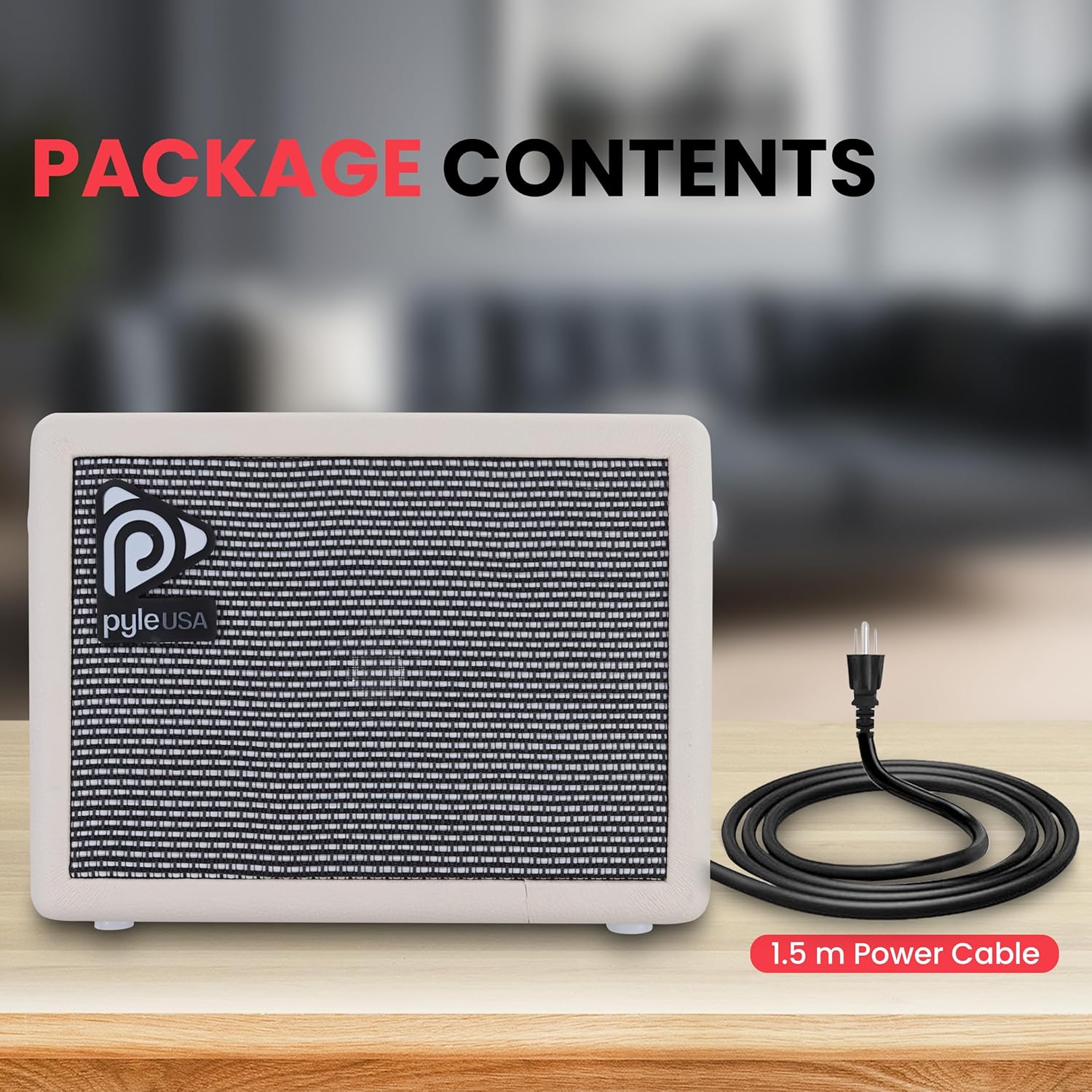 Pyle Portable Electronic Guitar Amplifier 5-Inch Speaker with Volume Bass Treble Controls Lightweight Plywood - Image 8