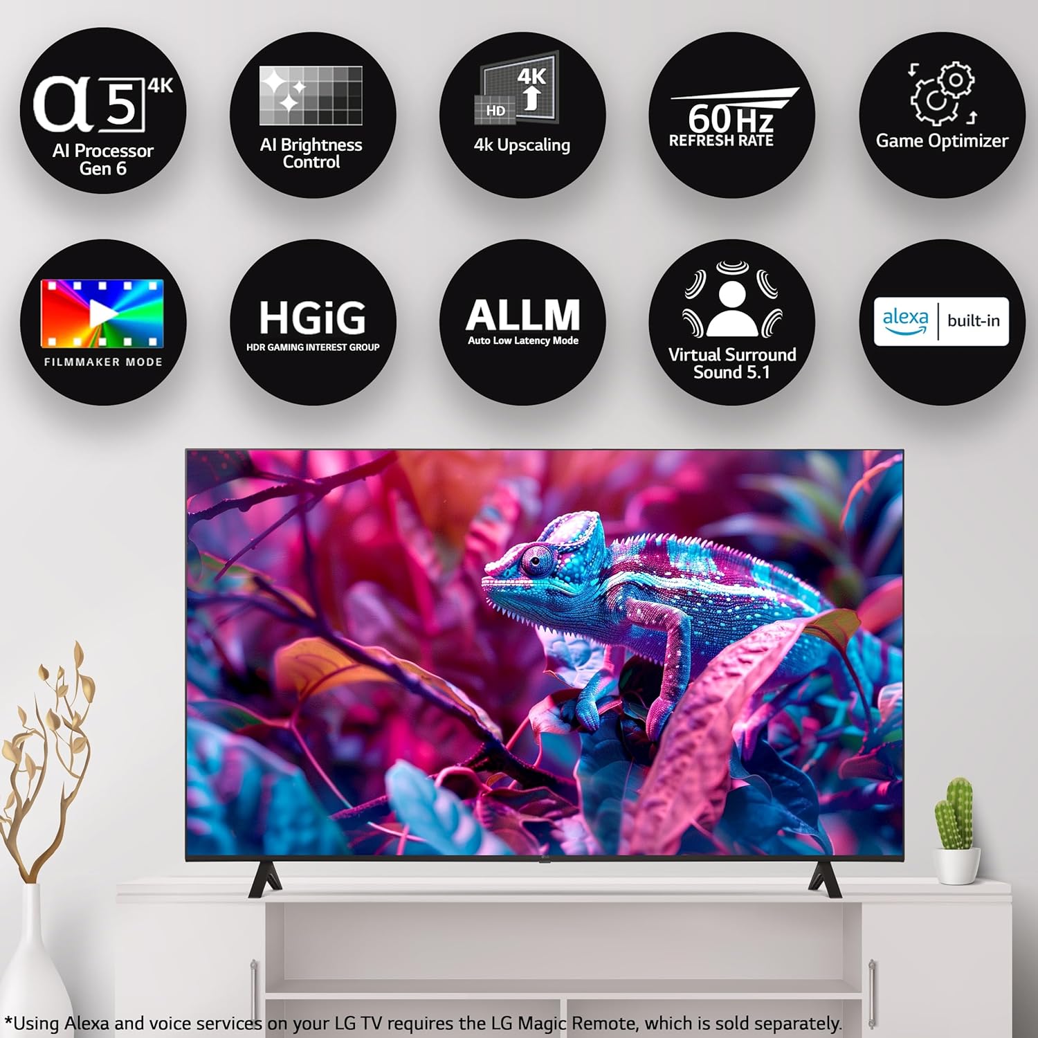 LG 55UR75006LC 55 Inch UR75 Series 4K UHD Smart LED TV New - Image 2