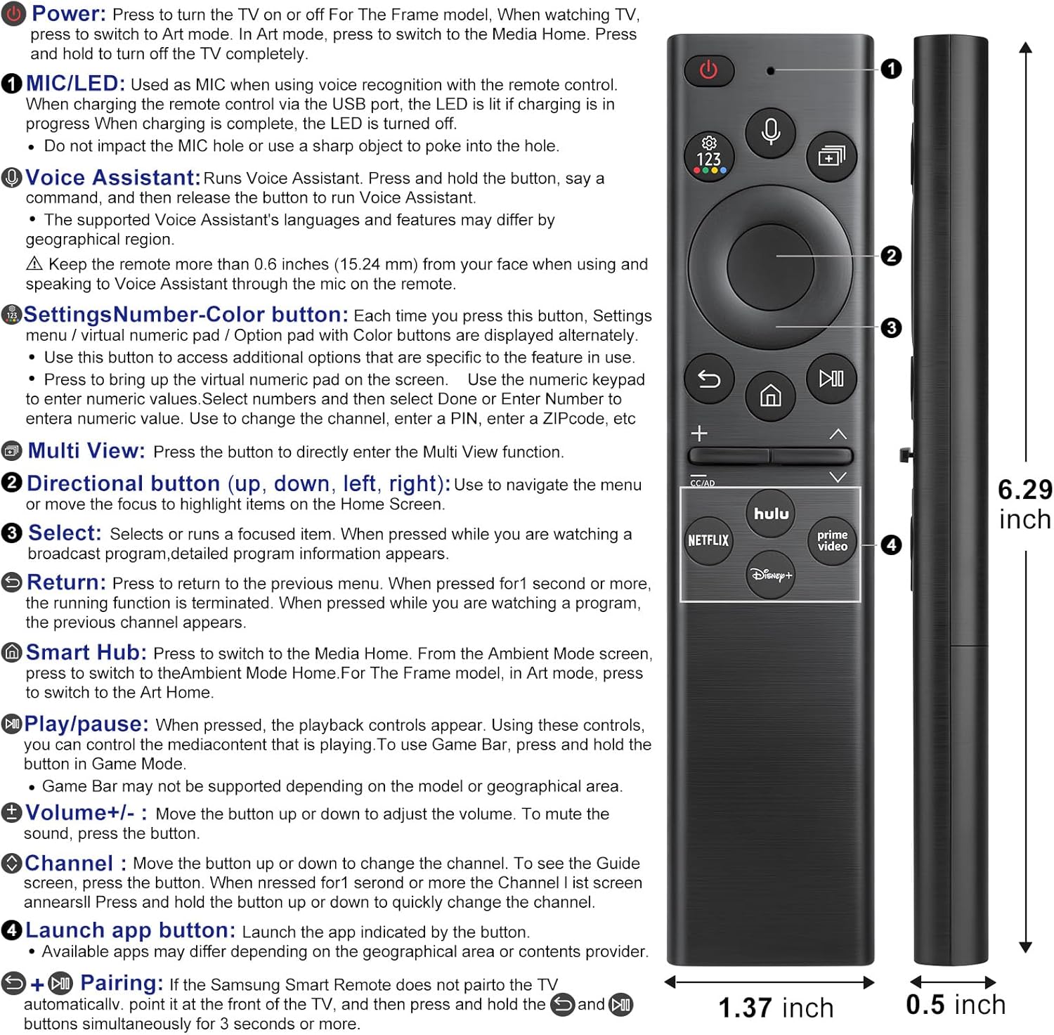 Samsung Voice Remote Replacement BN59-01385A Universal for Smart TVs - Image 7