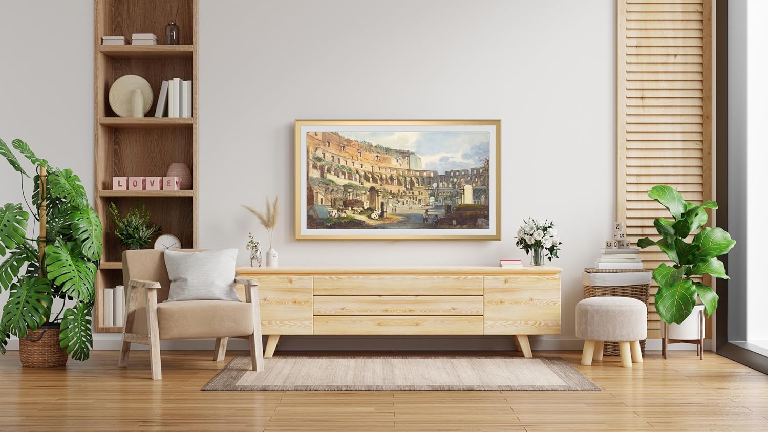 Deco TV Frames Alloy Prismatic Pale Gold Bezel 55 Inch for Samsung The Frame 2021-2025 Models - Image 3