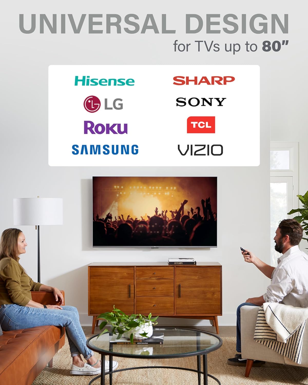 SANUS Low Profile Fixed TV Wall Mount 40-80 Inch TVs Slim 1 Inch Profile UL Certified - Image 4