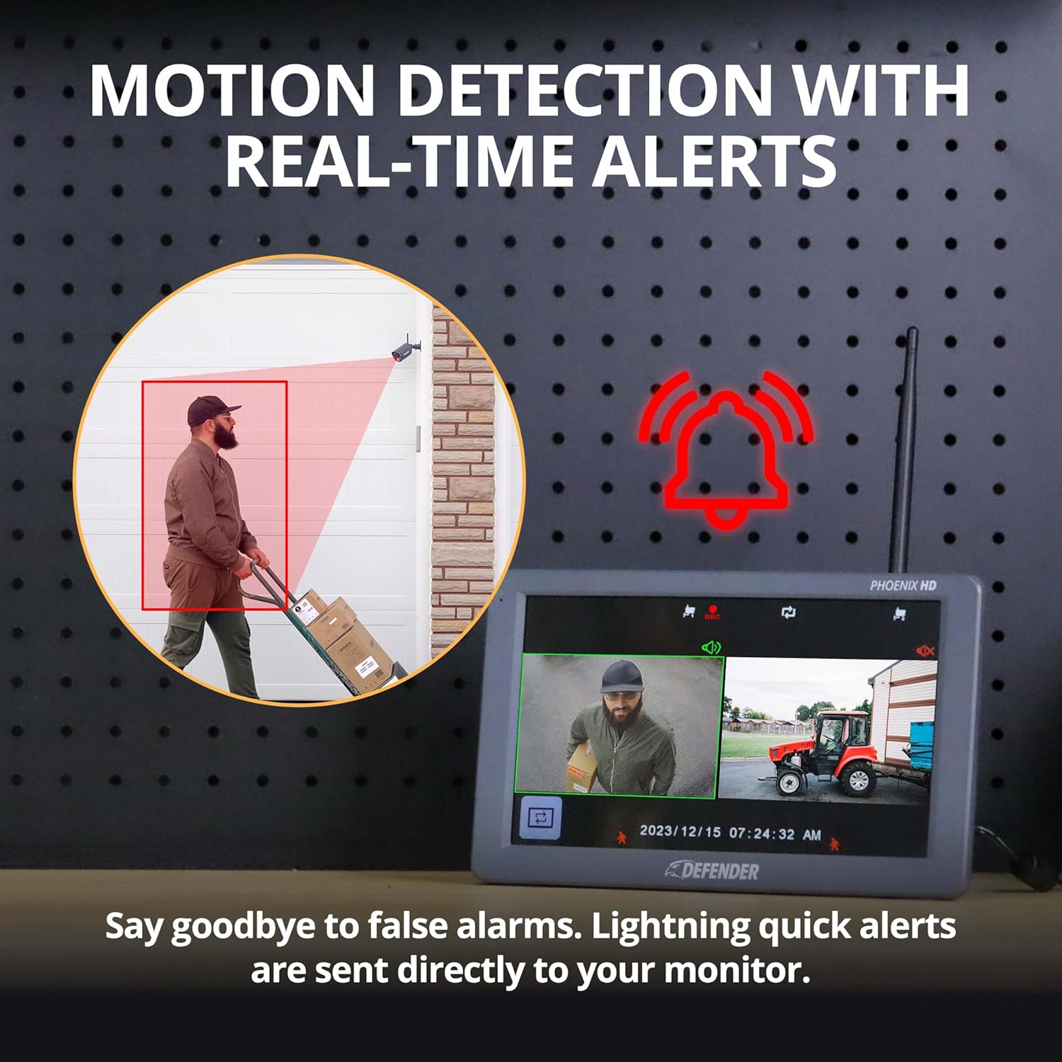 Defender PhoenixHD 1080p Wireless Security Camera System 4-Camera Kit with 10.1" Monitor 1000ft Range 128GB SD Card 2 Year Warranty - Image 5