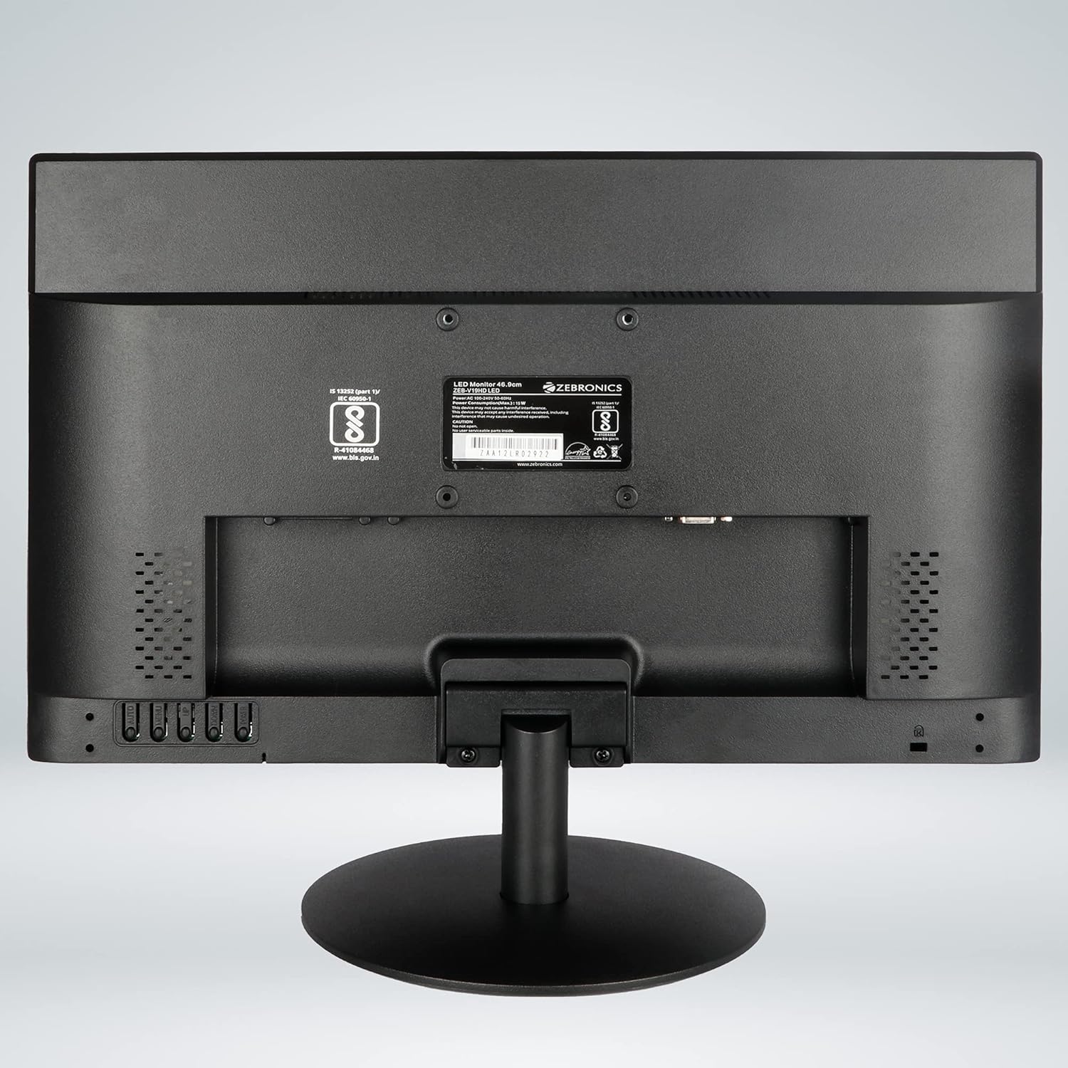ZEBRONICS Zeb-V19Hd 18.5 Inch HD LED Monitor Glossy Black Wall Mountable - Image 2