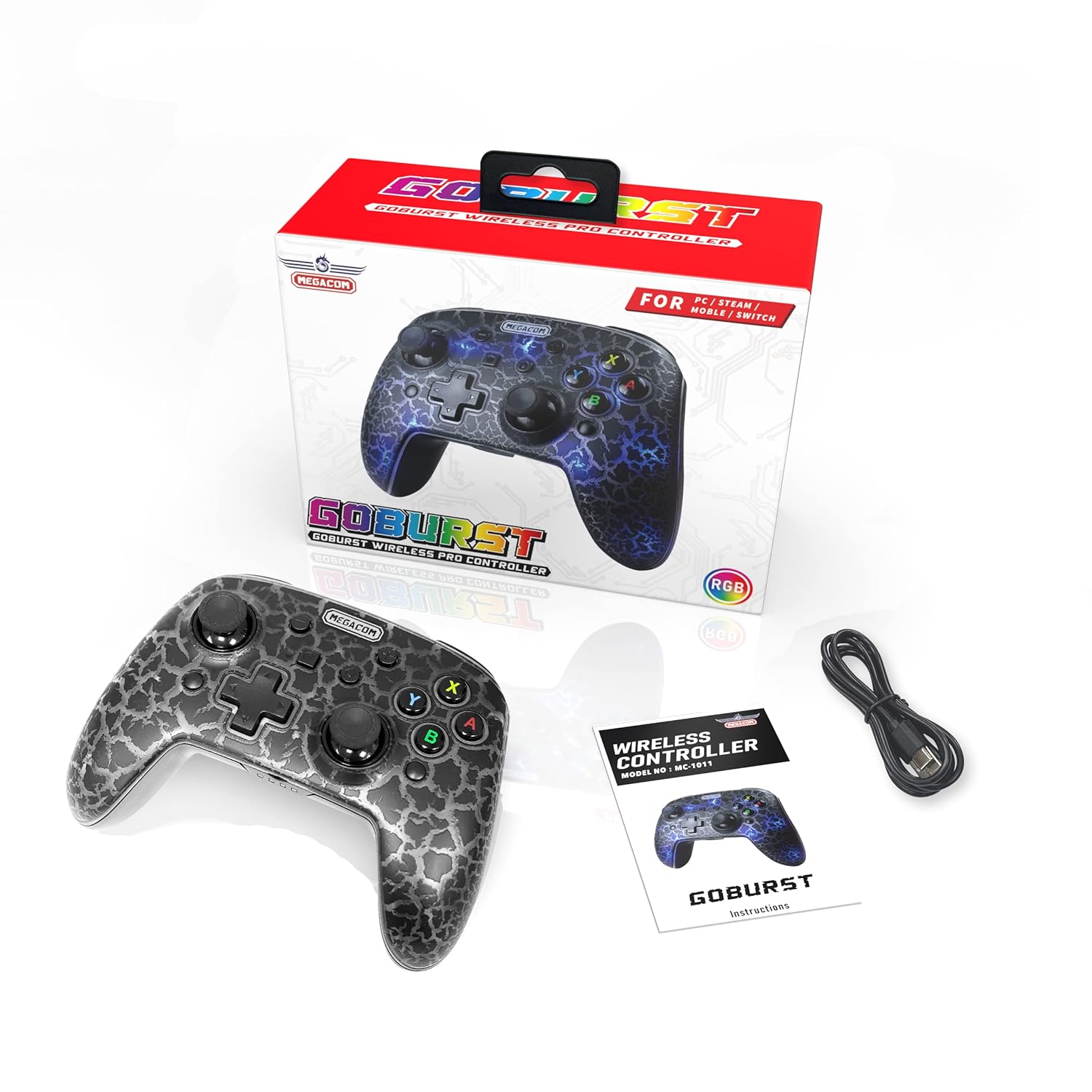 Megacom Pro Wireless Bluetooth Gamepad Controller for Switch, PC, Steam Deck - 13 Word Title - Image 8