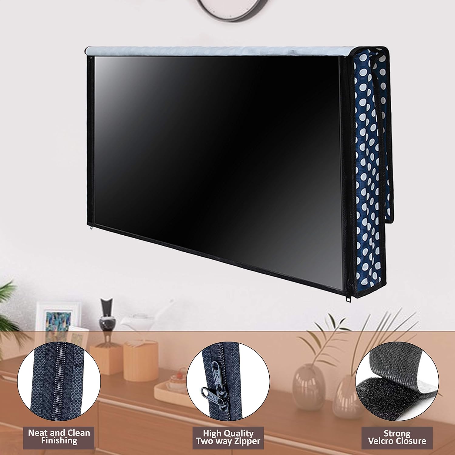 Star Weaves 32-Inch Transparent PVC TV Cover Protector for Panasonic LED and LCD TVs - Image 3