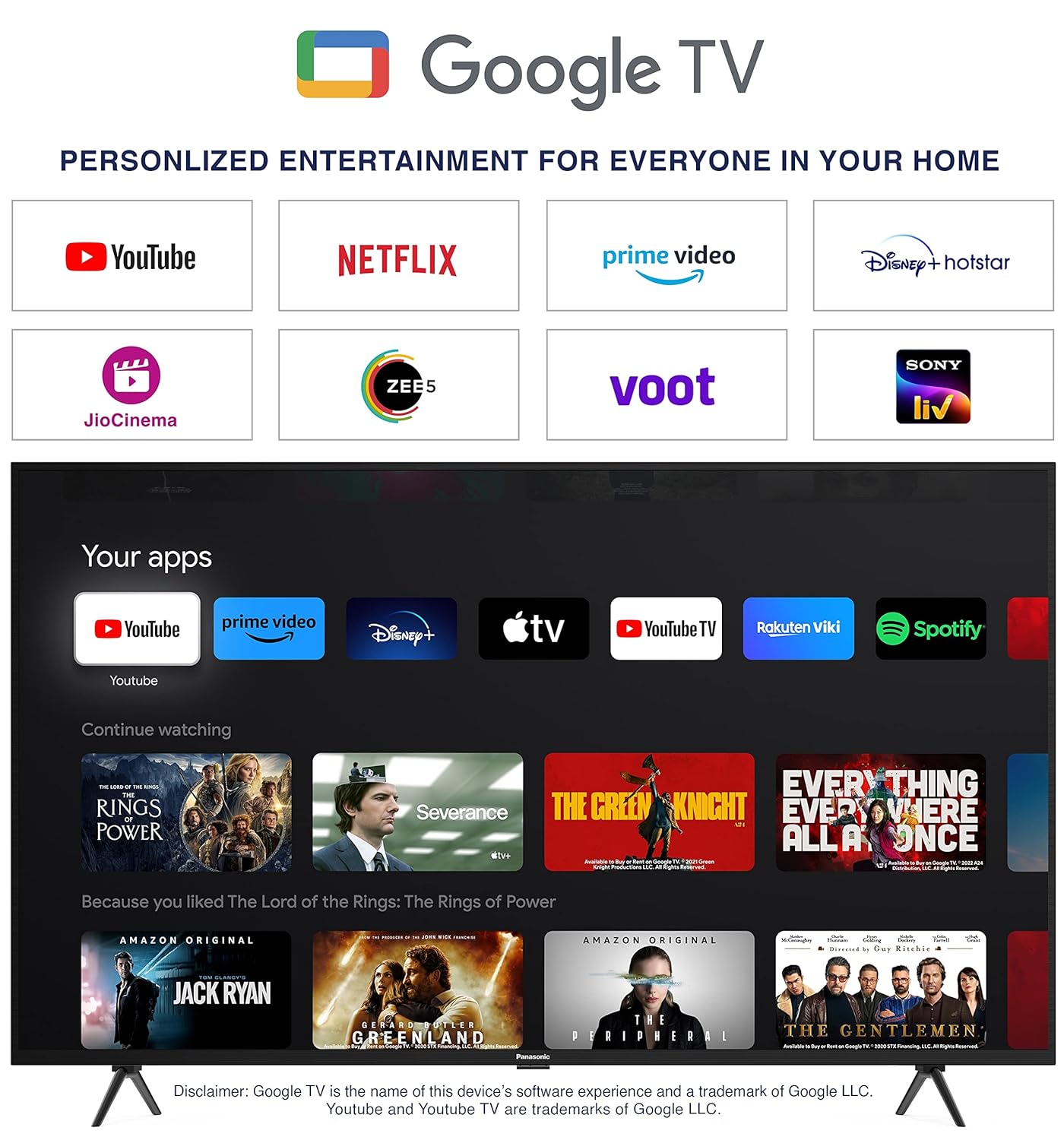 Panasonic 43-inch 4K UHD Smart LED Google TV TH-43MX660DX Black - Image 3
