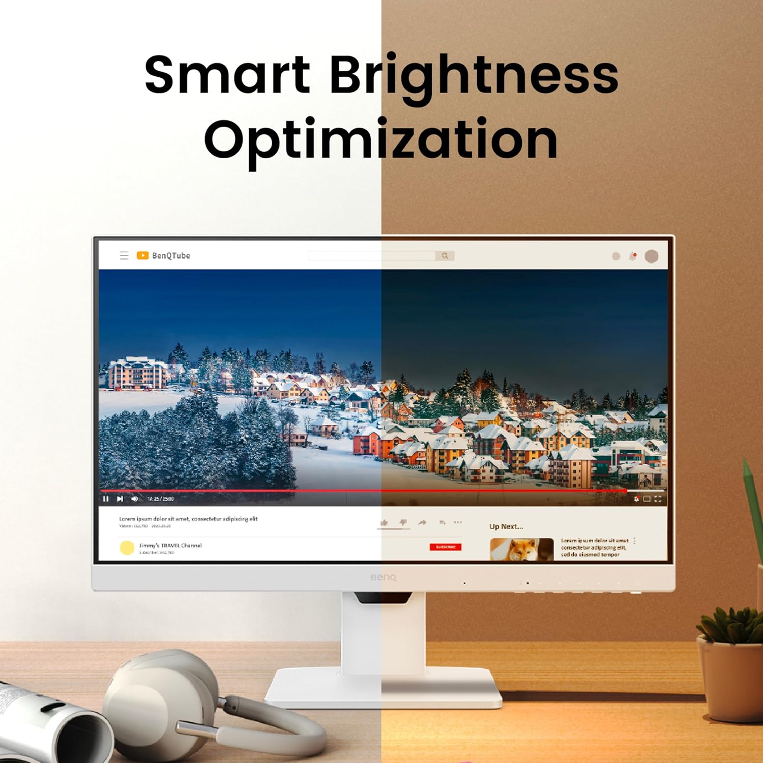 BenQ GW2486TC 24 Inch IPS 100Hz Full HD White Coding Monitor with USB-C 65W PD - Image 12