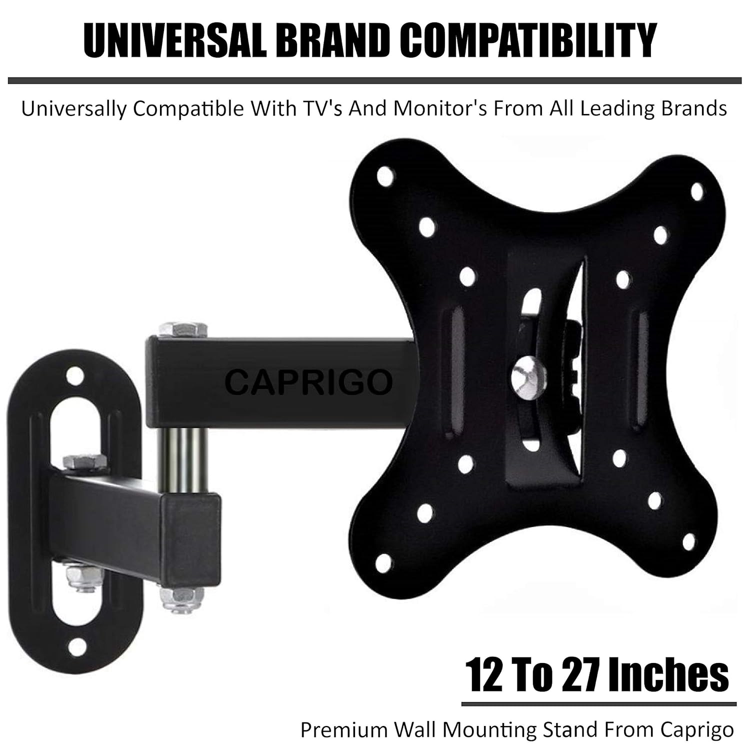 Caprigo Full Motion Rotatable TV Wall Mount for 12-27 Inch LED LCD Monitors - Image 9