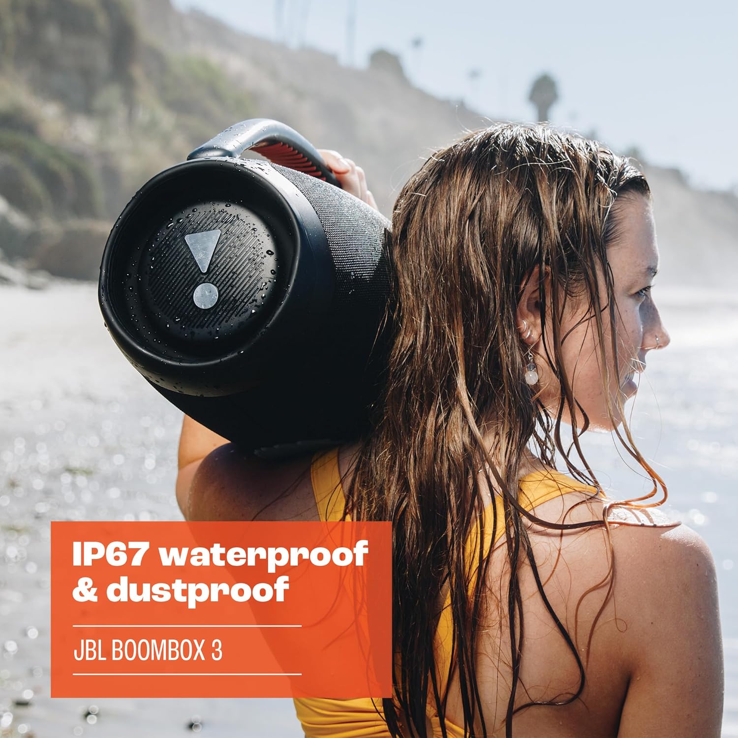 JBL Boombox 3 Black Portable Bluetooth Speaker IPX7 Waterproof 24 Hour Playtime PartyBoost - Image 4